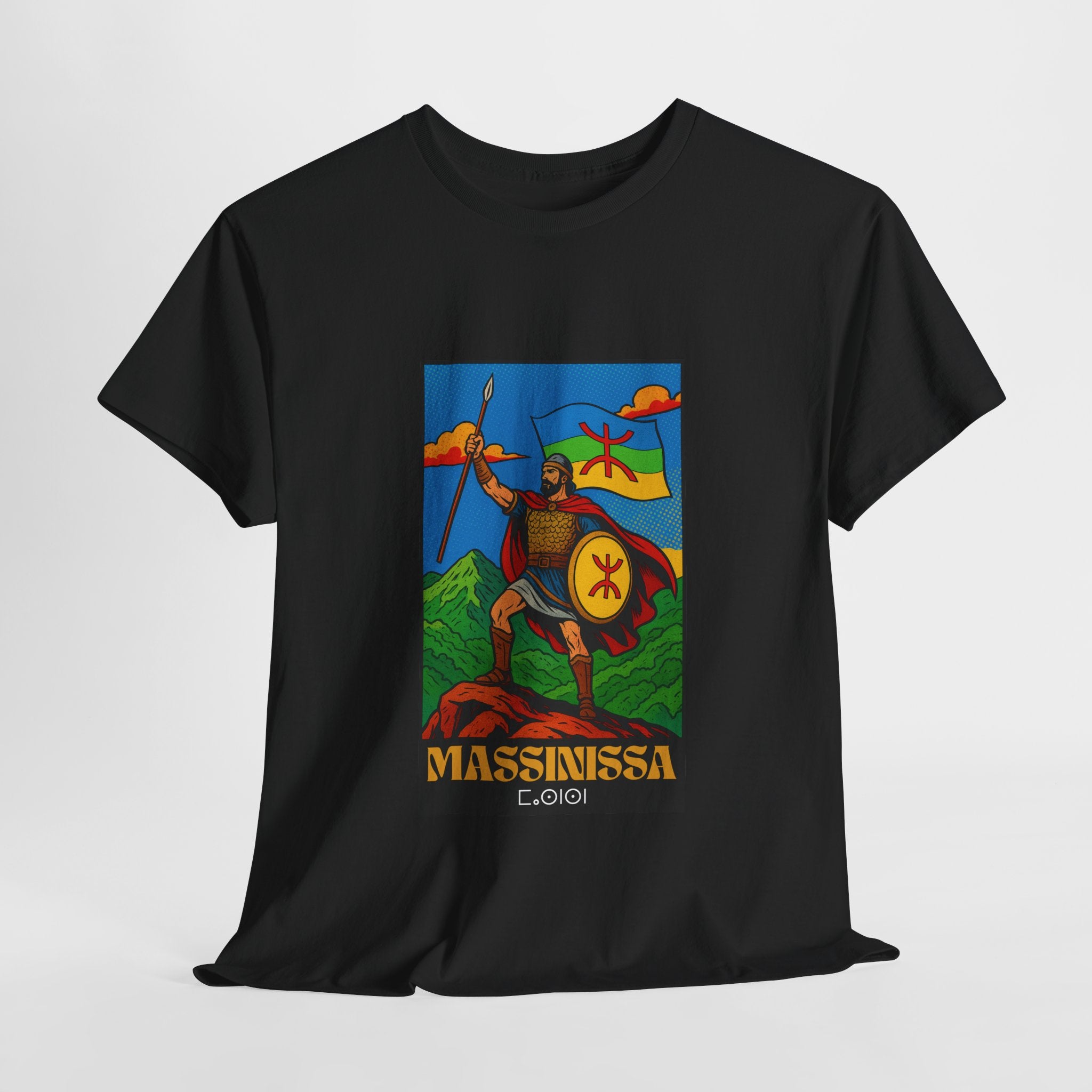T-shirt Massinissa dans les Montagnes Kabyles – Histoire et Fierté