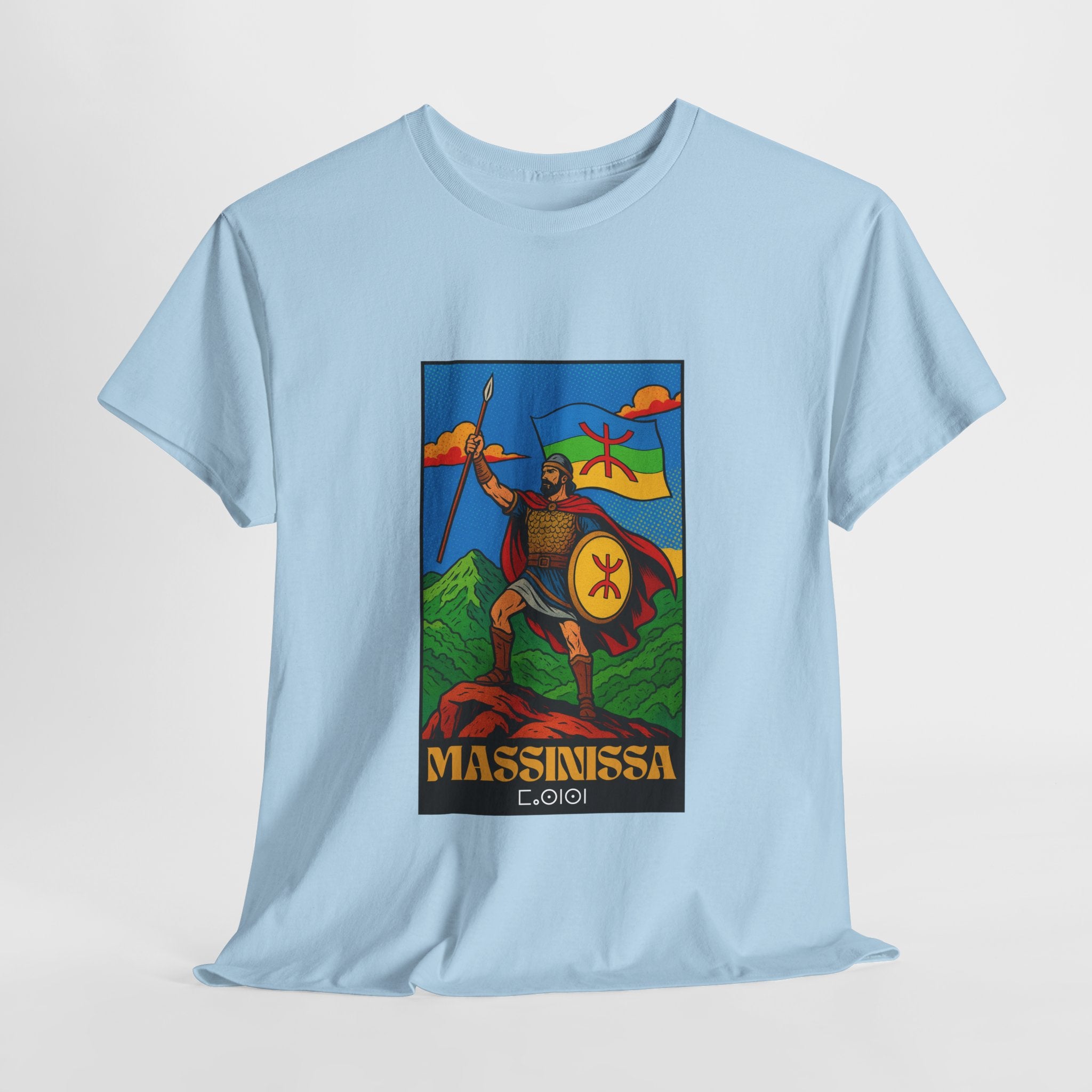T-shirt Massinissa dans les Montagnes Kabyles – Histoire et Fierté