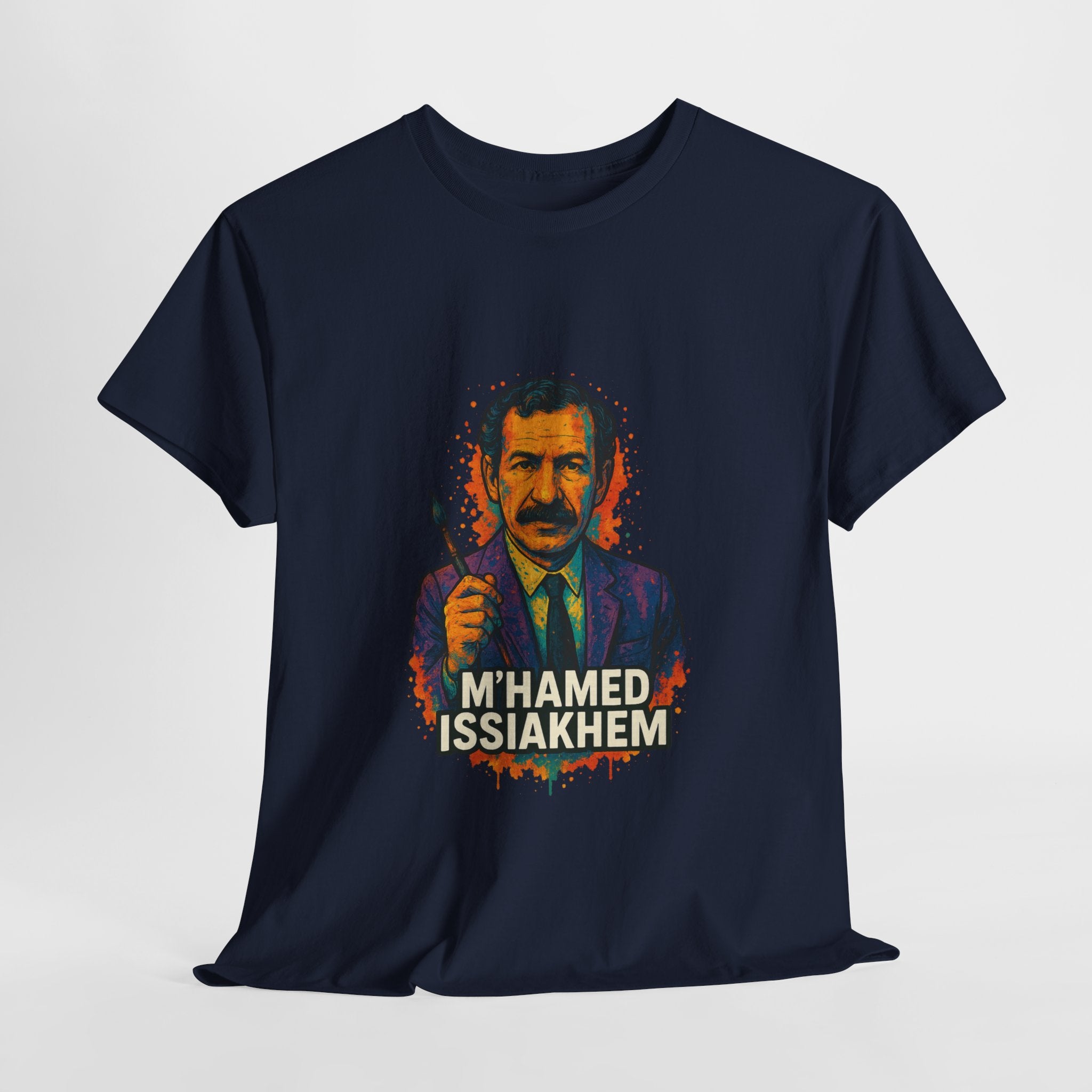 T-shirt M’hamed Issiakhem – Portrait Graffiti avec Pinceau
