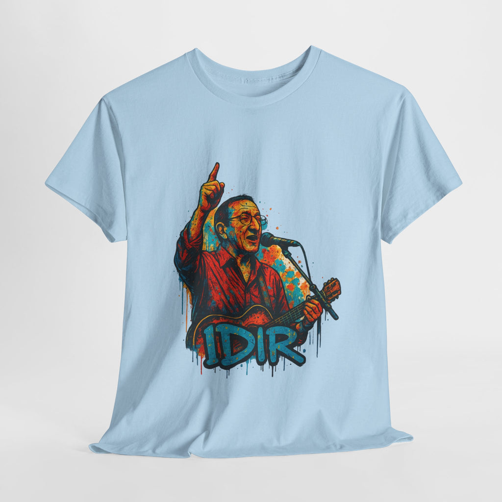 T-shirt Graffiti Idir – Icône de la Musique Kabyle en Concert