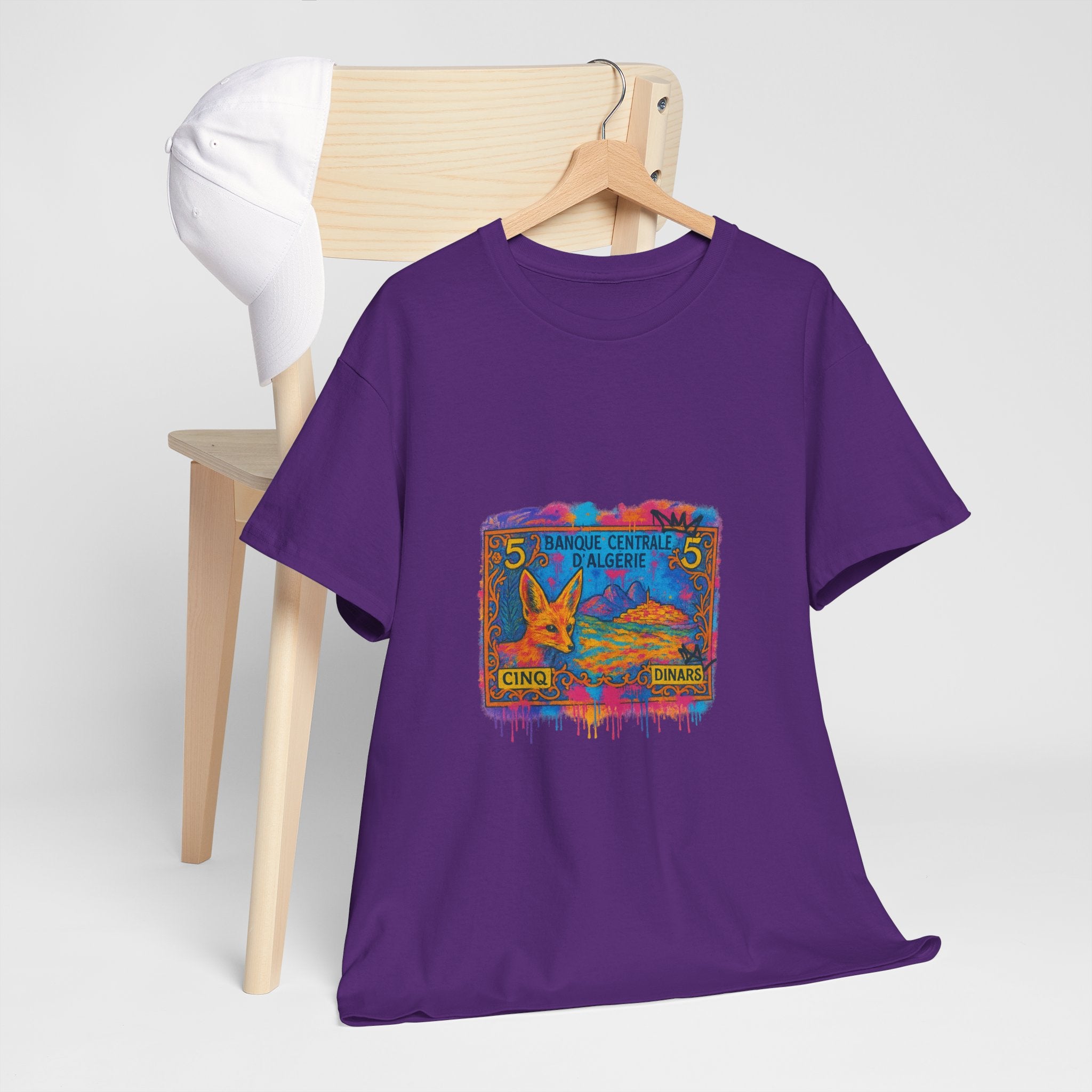 T-shirt Billet 5 Dinars Algérien – Illustration de M’hamed Issiakhem | Art & Culture Algérienne