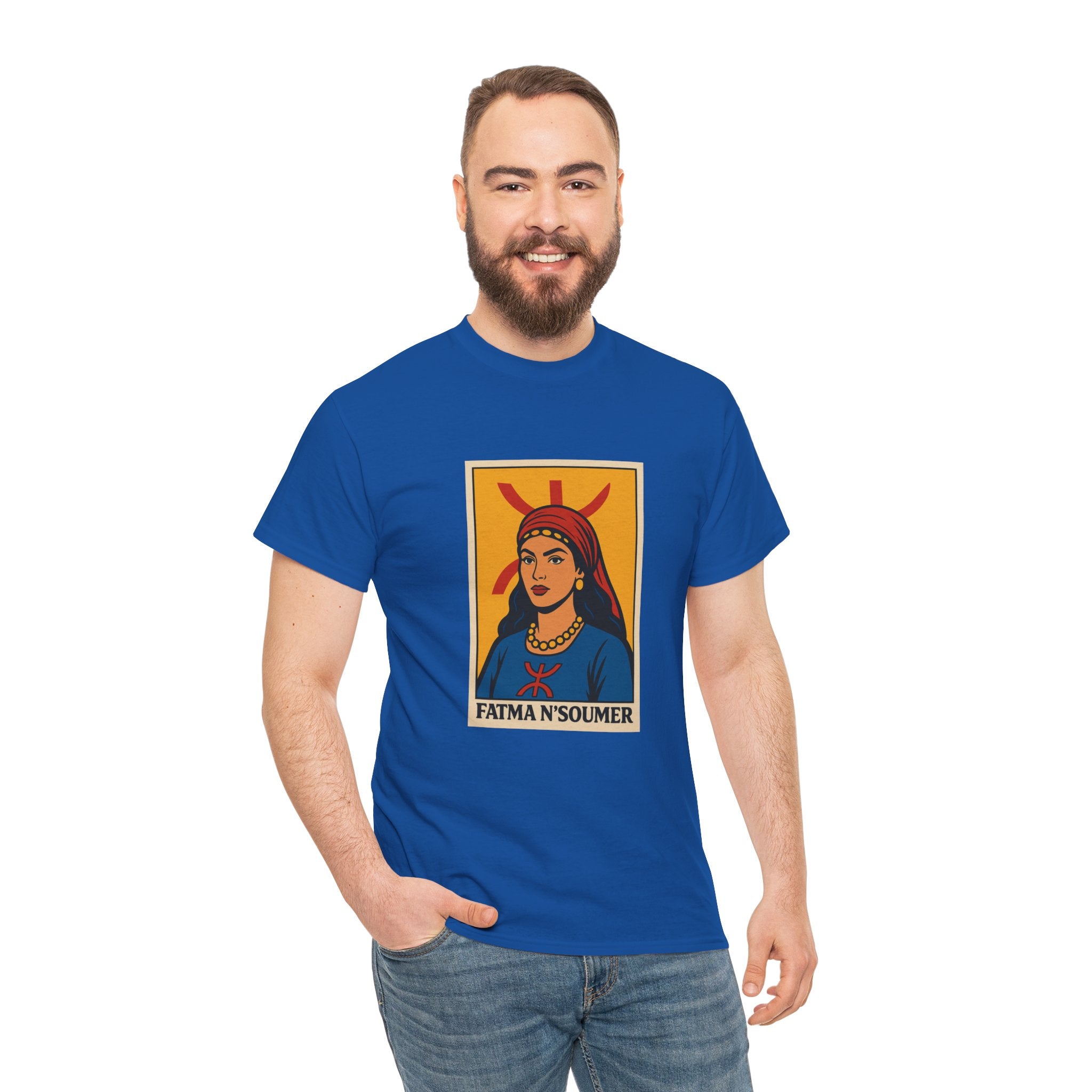 T-shirt Fatma N’soumer Pop Art – Symbole Amazigh ⵣ (Yaz)