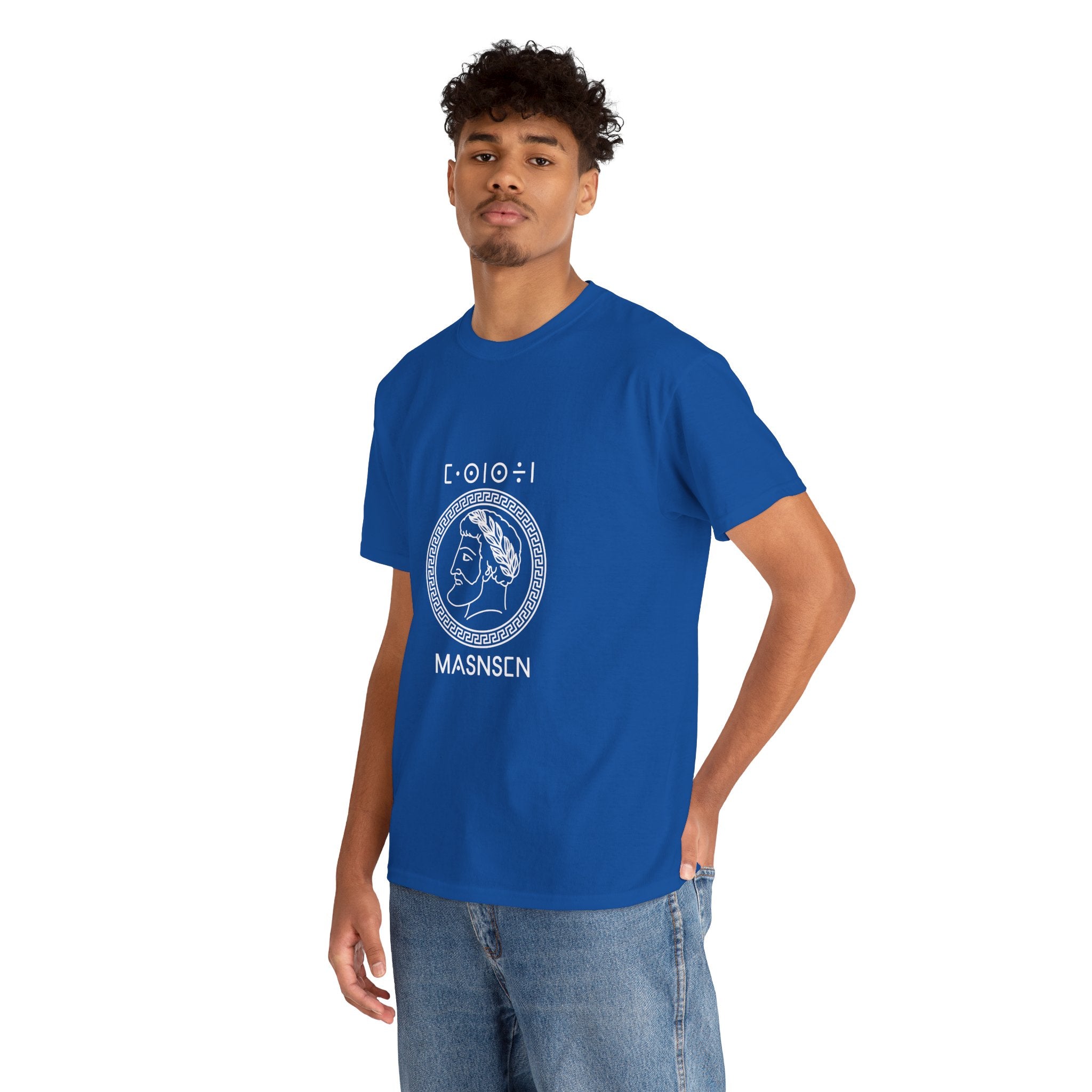 T-shirt Massinissa (Masnsen) – Roi Amazigh en Latin & Tifinagh