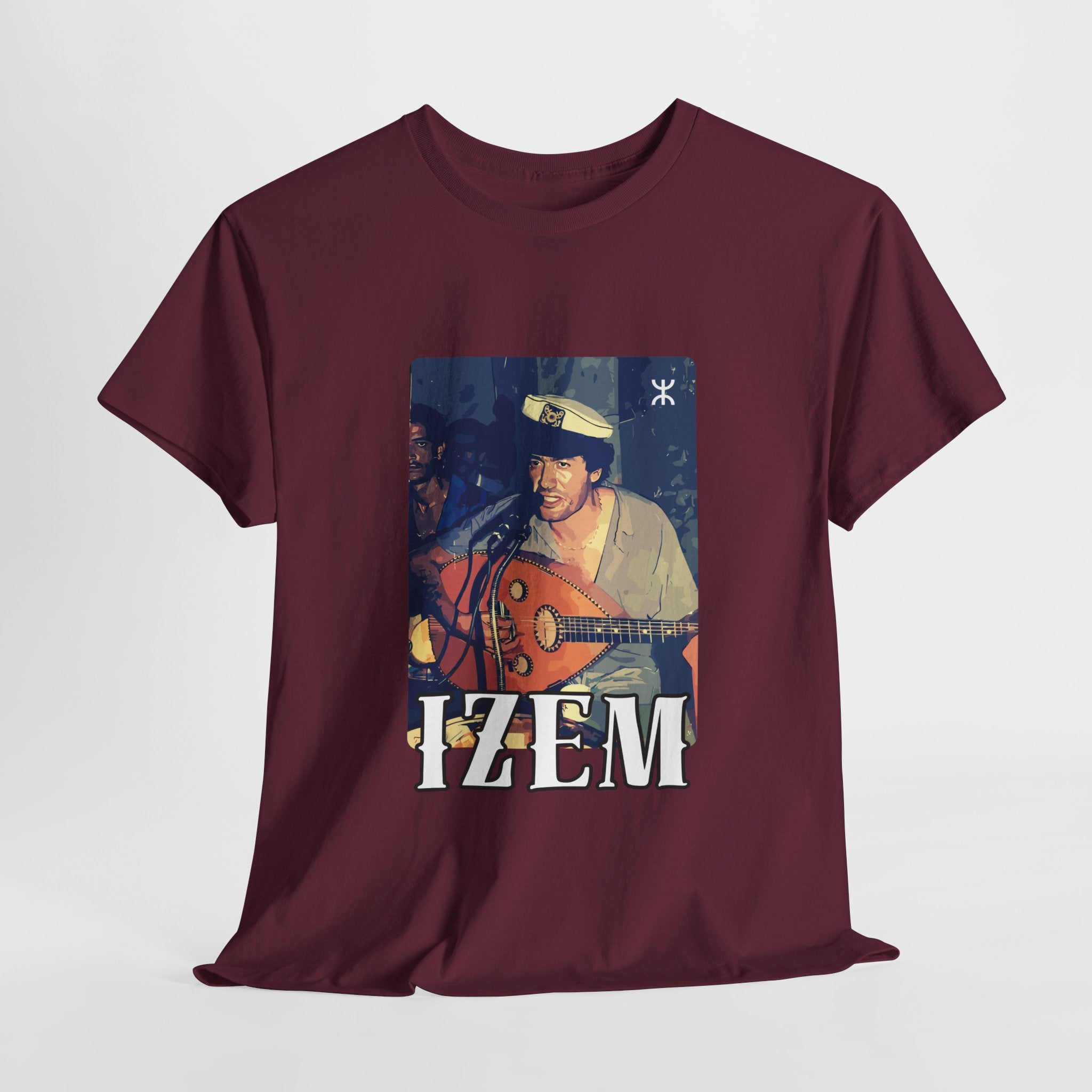 T-shirt Matoub Lounes – “IZEM” Lion Berbère – Icône Amazighe