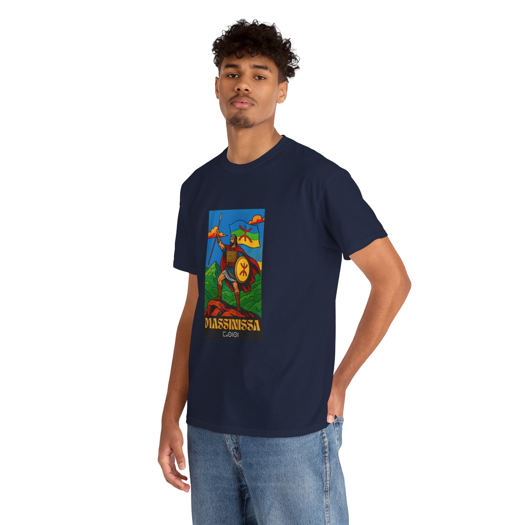T-shirt Massinissa dans les Montagnes Kabyles – Histoire et Fierté