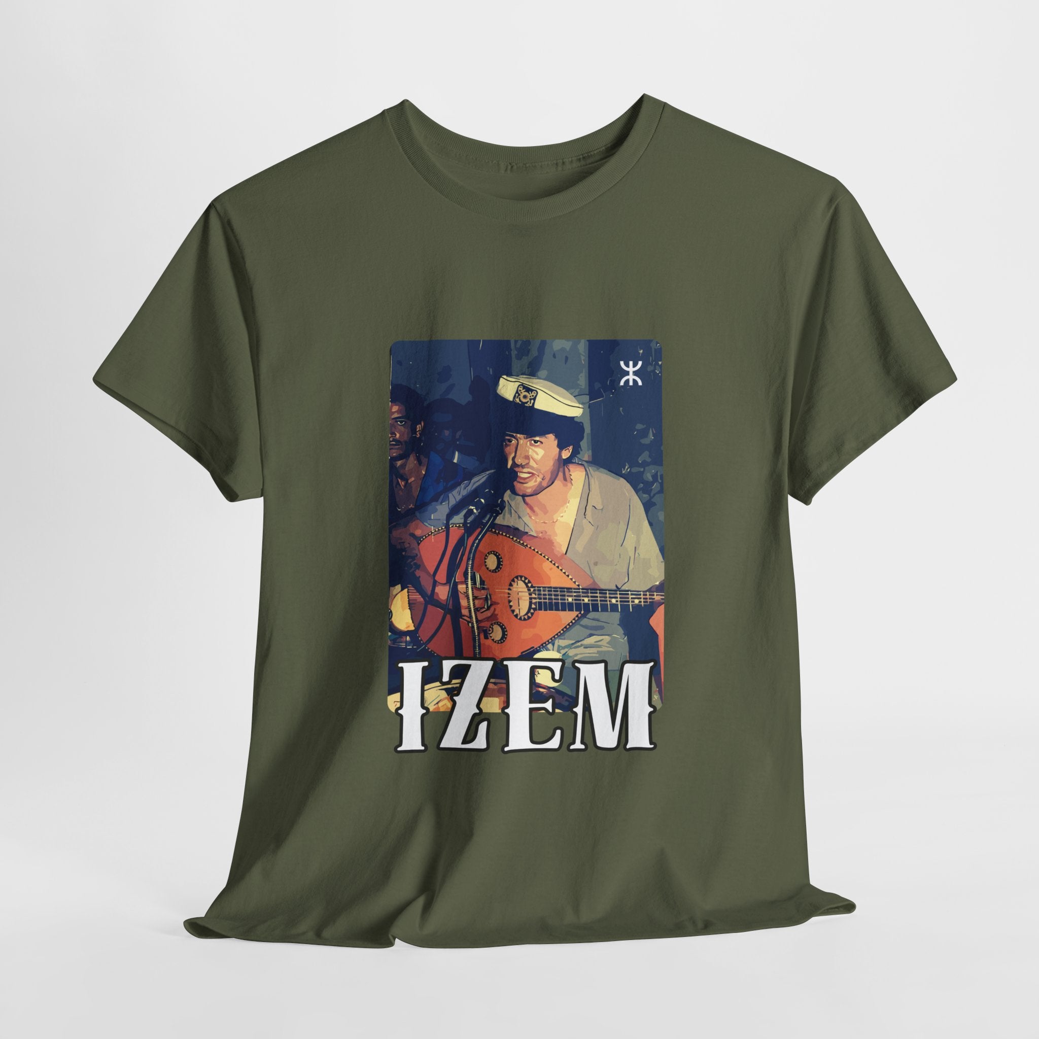 T-shirt Matoub Lounes – “IZEM” Lion Berbère – Icône Amazighe