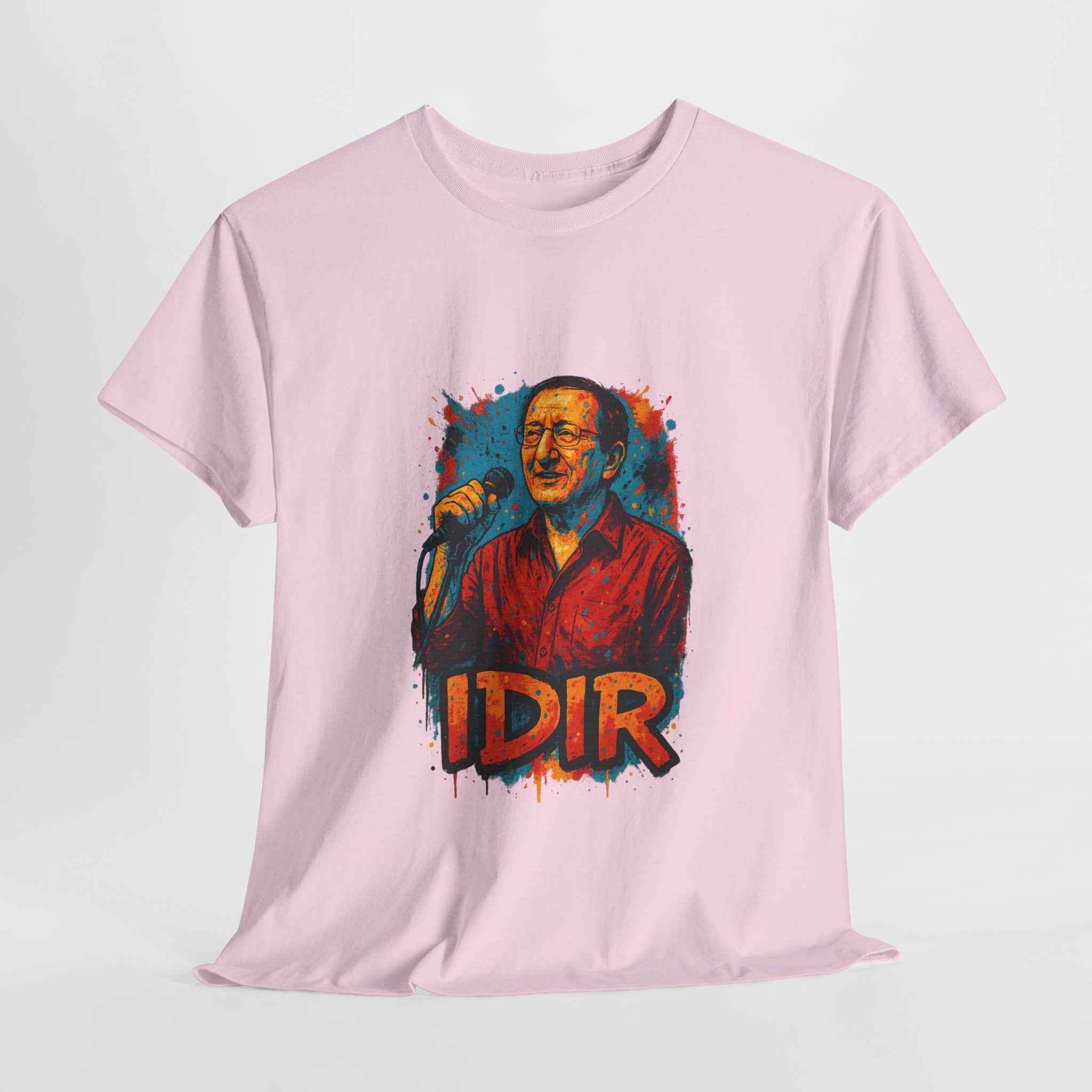 T-shirt Idir sur Scène – Portrait Graffiti Street Art Kabyle