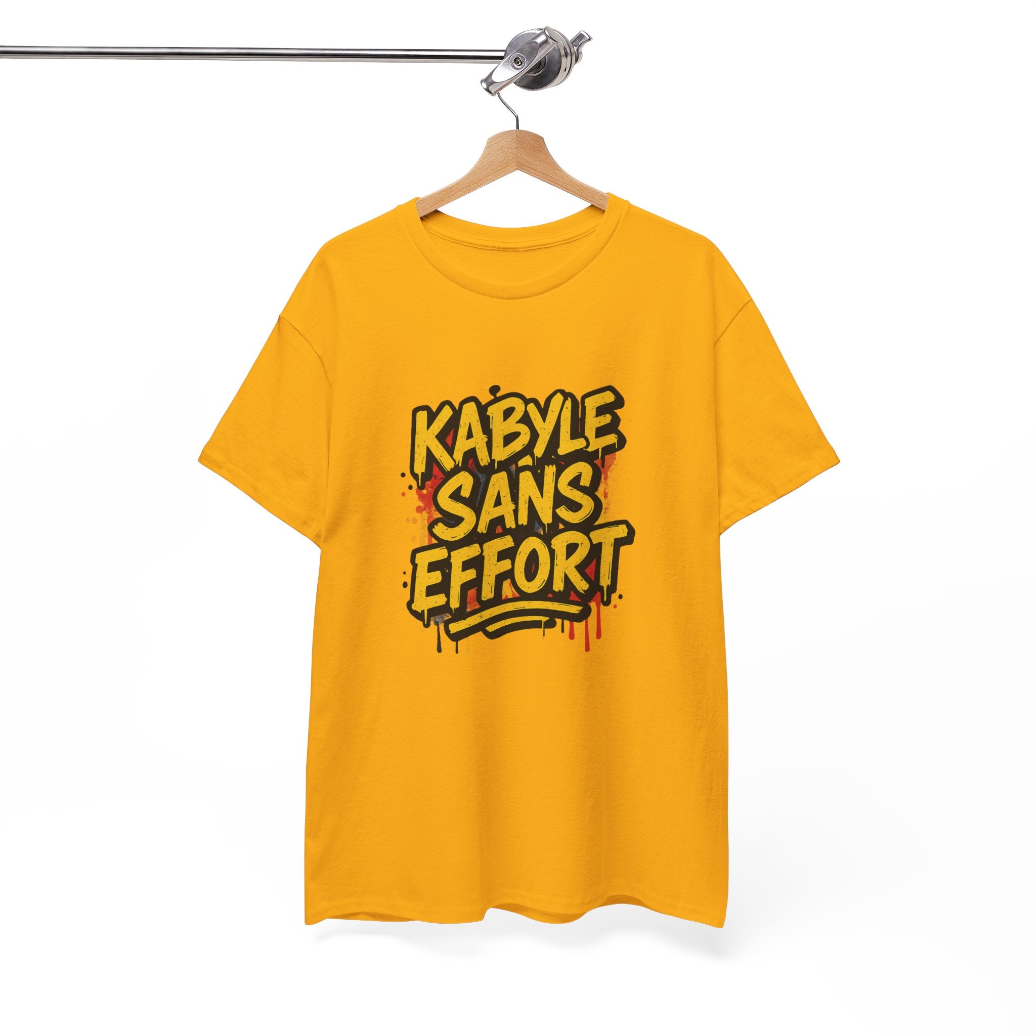 T-shirt Kabyle Sans Effort – Slogan Graffiti Street Art Amazigh