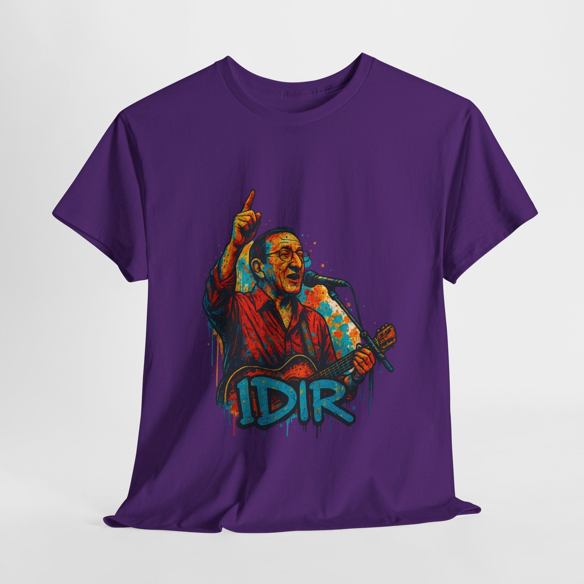 T-shirt Graffiti Idir – Icône de la Musique Kabyle en Concert