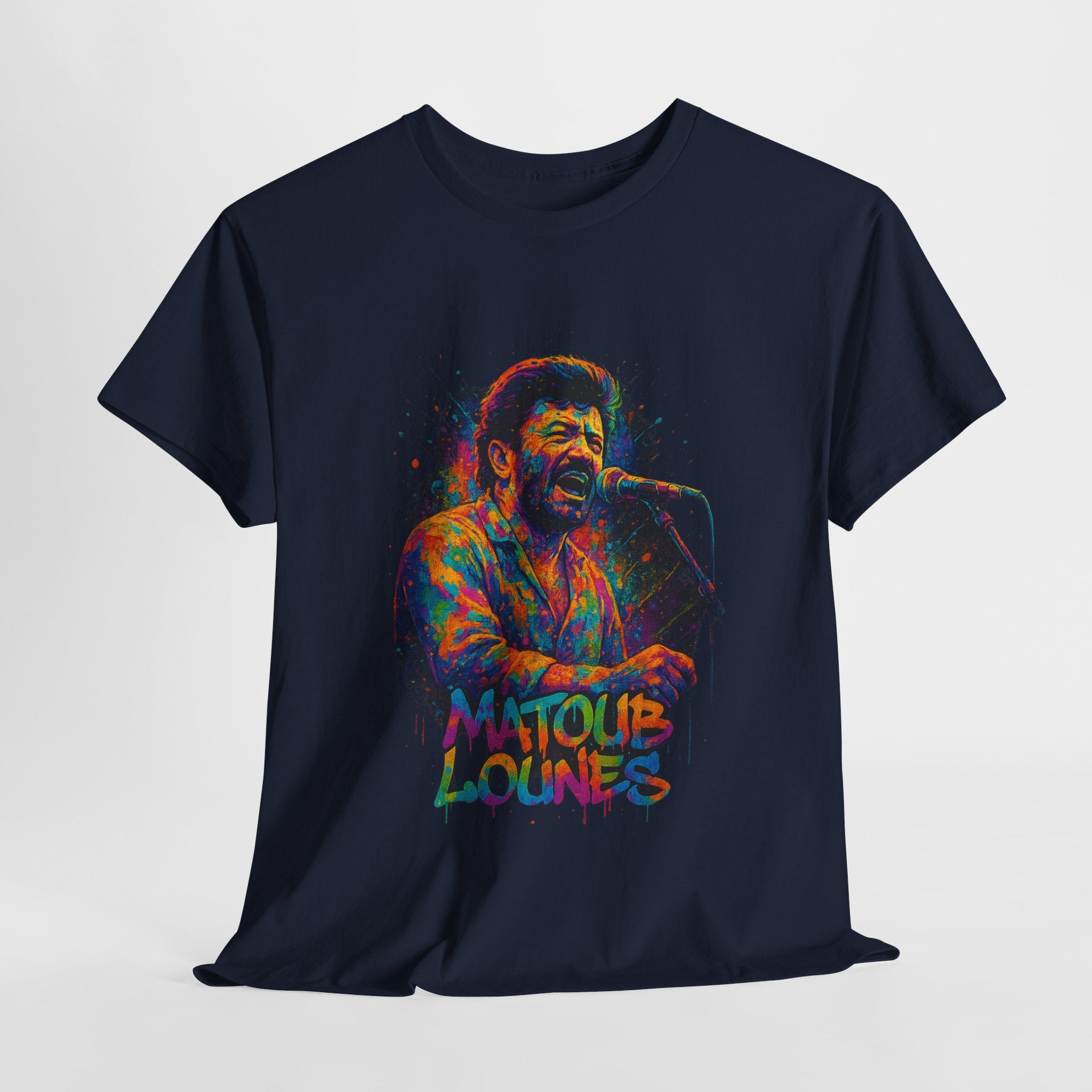 T-shirt Matoub Lounès en Concert – Portrait Graffiti Street Art