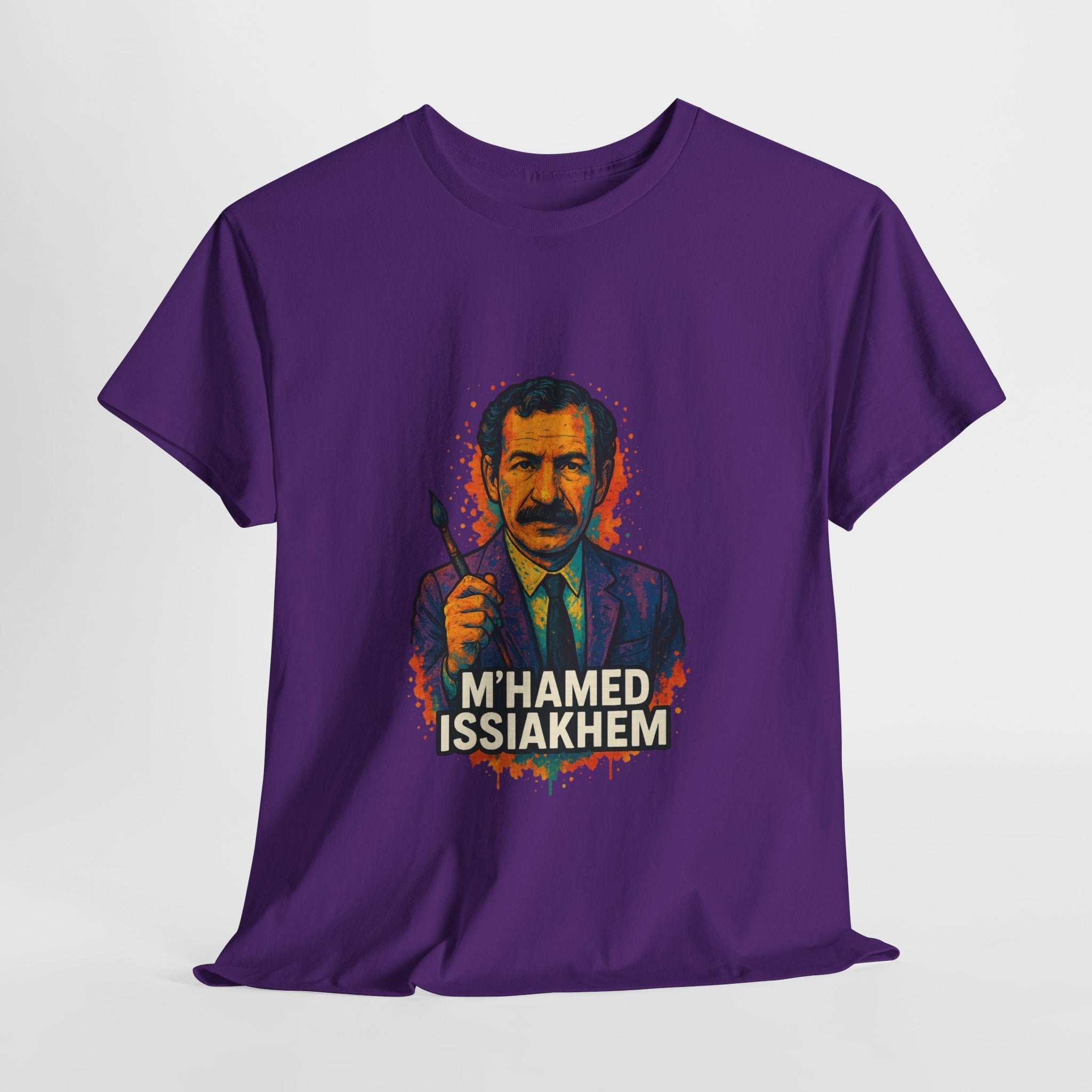 T-shirt M’hamed Issiakhem – Portrait Graffiti avec Pinceau