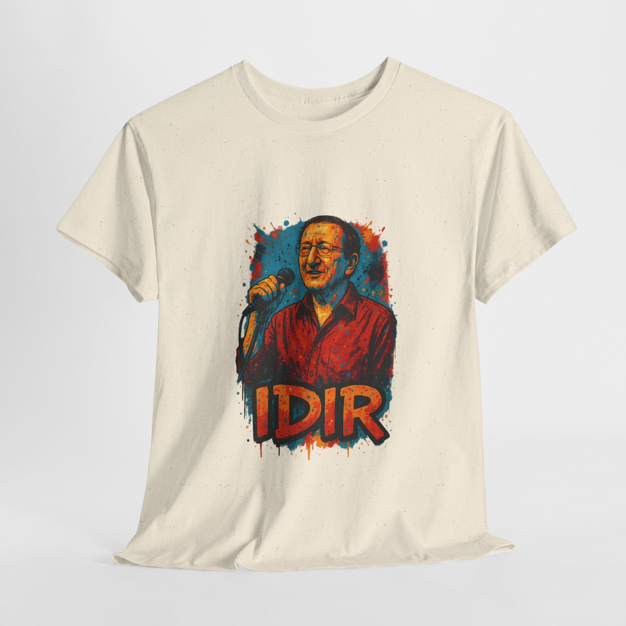 T-shirt Idir sur Scène – Portrait Graffiti Street Art Kabyle