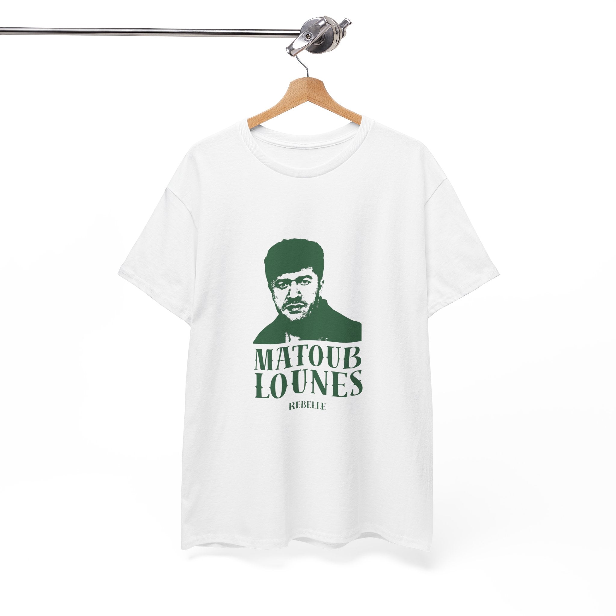 T-shirt Matoub Lounes “Rebelle” – Icône Berbère style Vintage