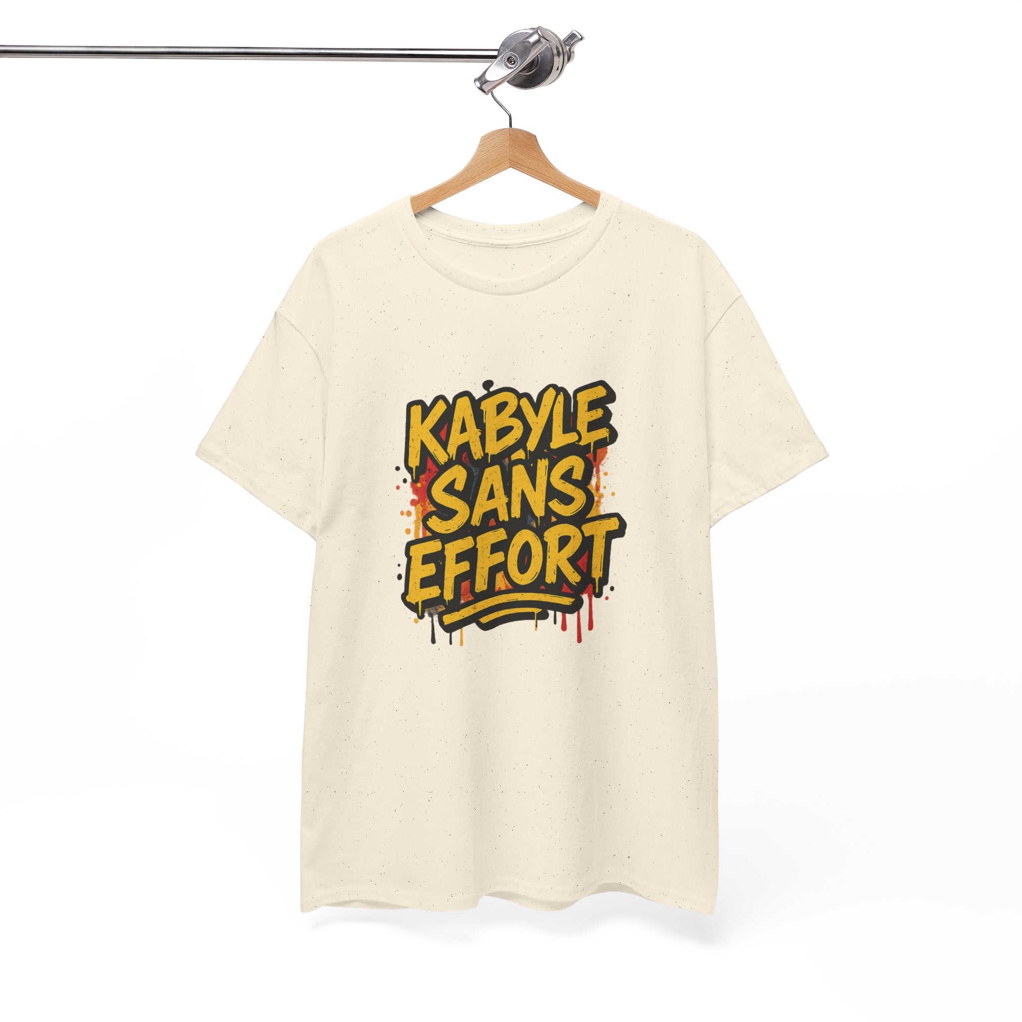 T-shirt Kabyle Sans Effort – Slogan Graffiti Street Art Amazigh