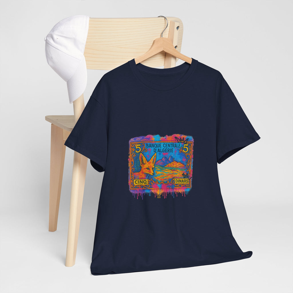 T-shirt Billet 5 Dinars Algérien – Illustration de M’hamed Issiakhem | Art & Culture Algérienne
