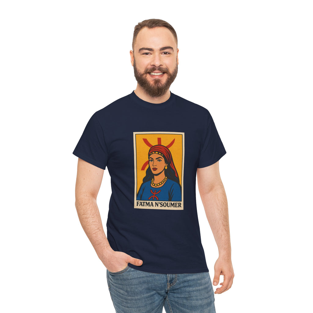 T-shirt Fatma N’soumer Pop Art – Symbole Amazigh ⵣ (Yaz)