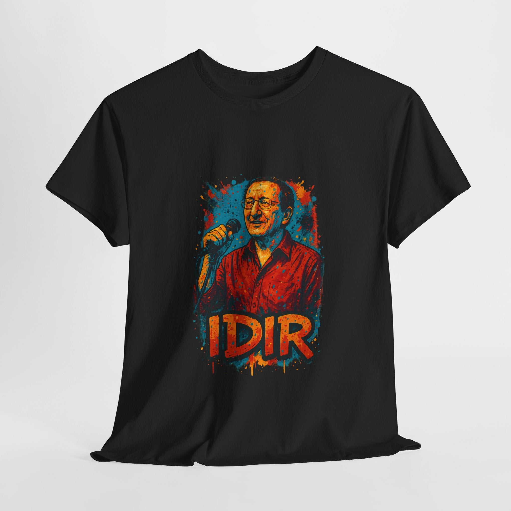 T-shirt Idir sur Scène – Portrait Graffiti Street Art Kabyle