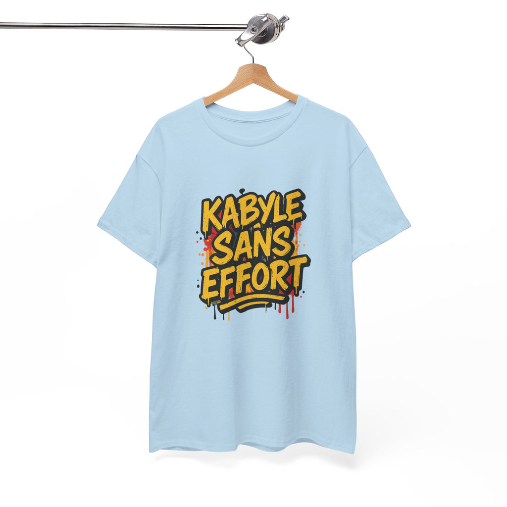 T-shirt Kabyle Sans Effort – Slogan Graffiti Street Art Amazigh