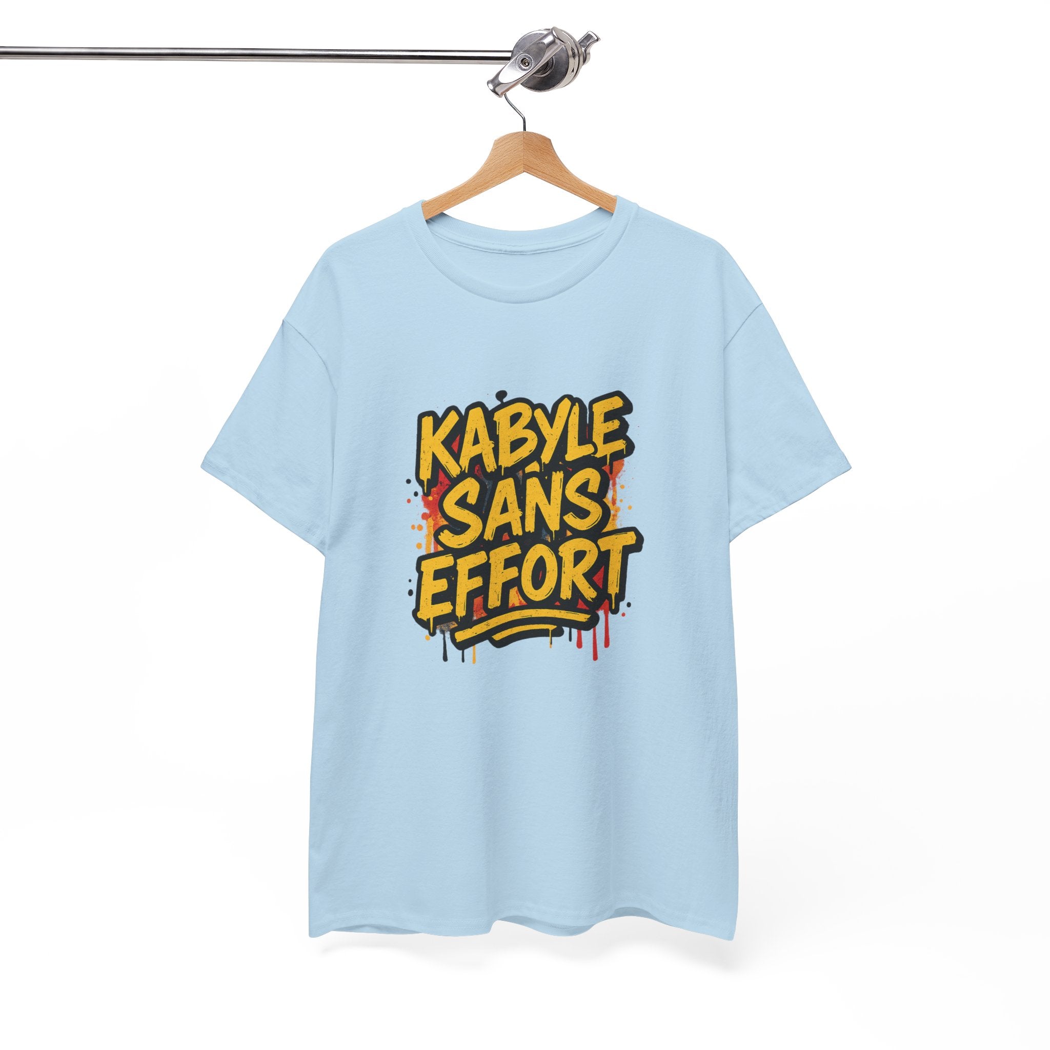 T-shirt Kabyle Sans Effort – Slogan Graffiti Street Art Amazigh