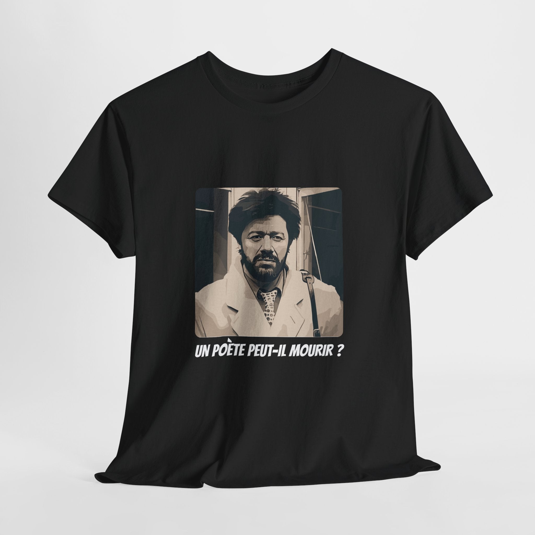 T-shirt Matoub Lounes – Citation “Un poète peut-il mourir ?” – Icône Berbère