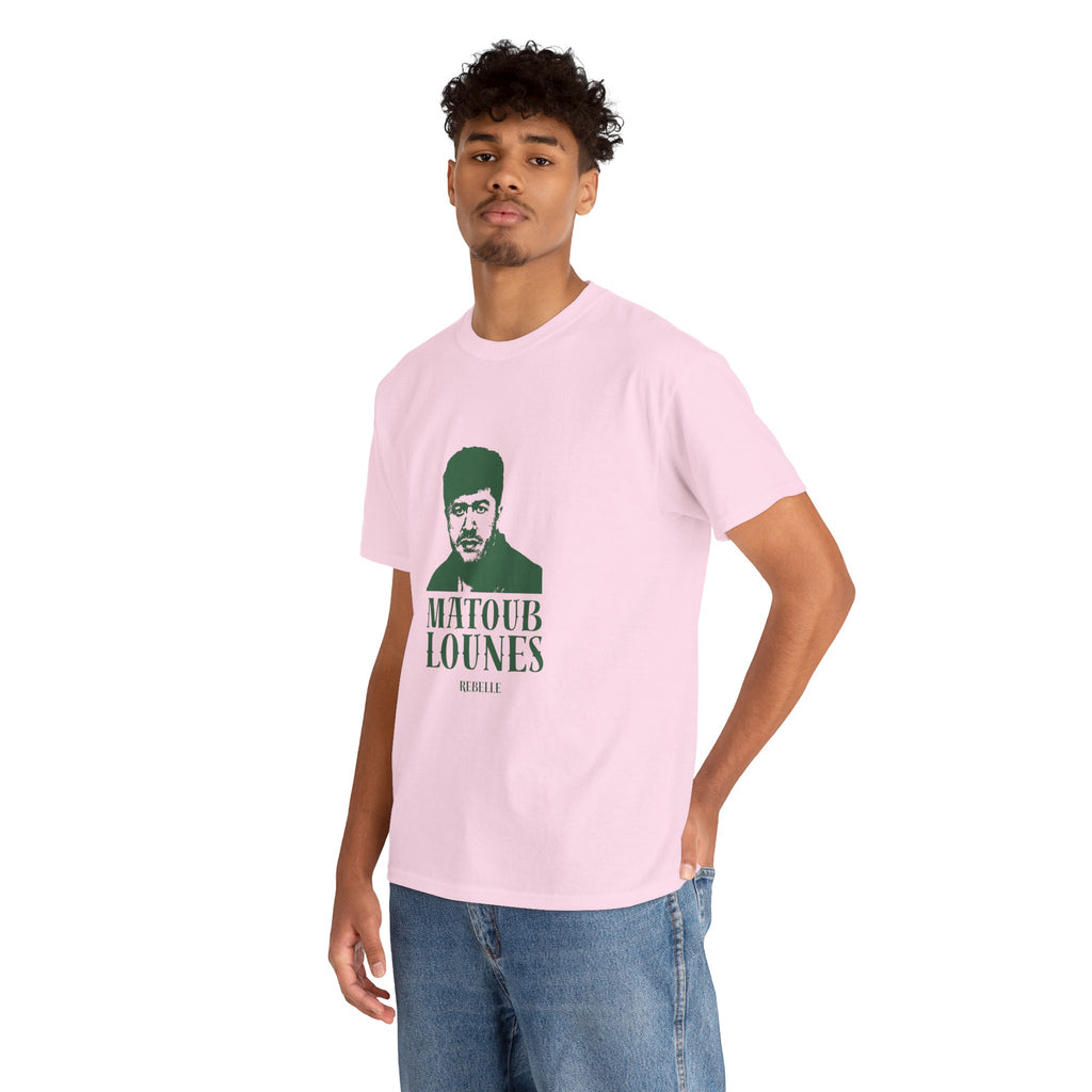 T-shirt Matoub Lounes “Rebelle” – Icône Berbère style Vintage