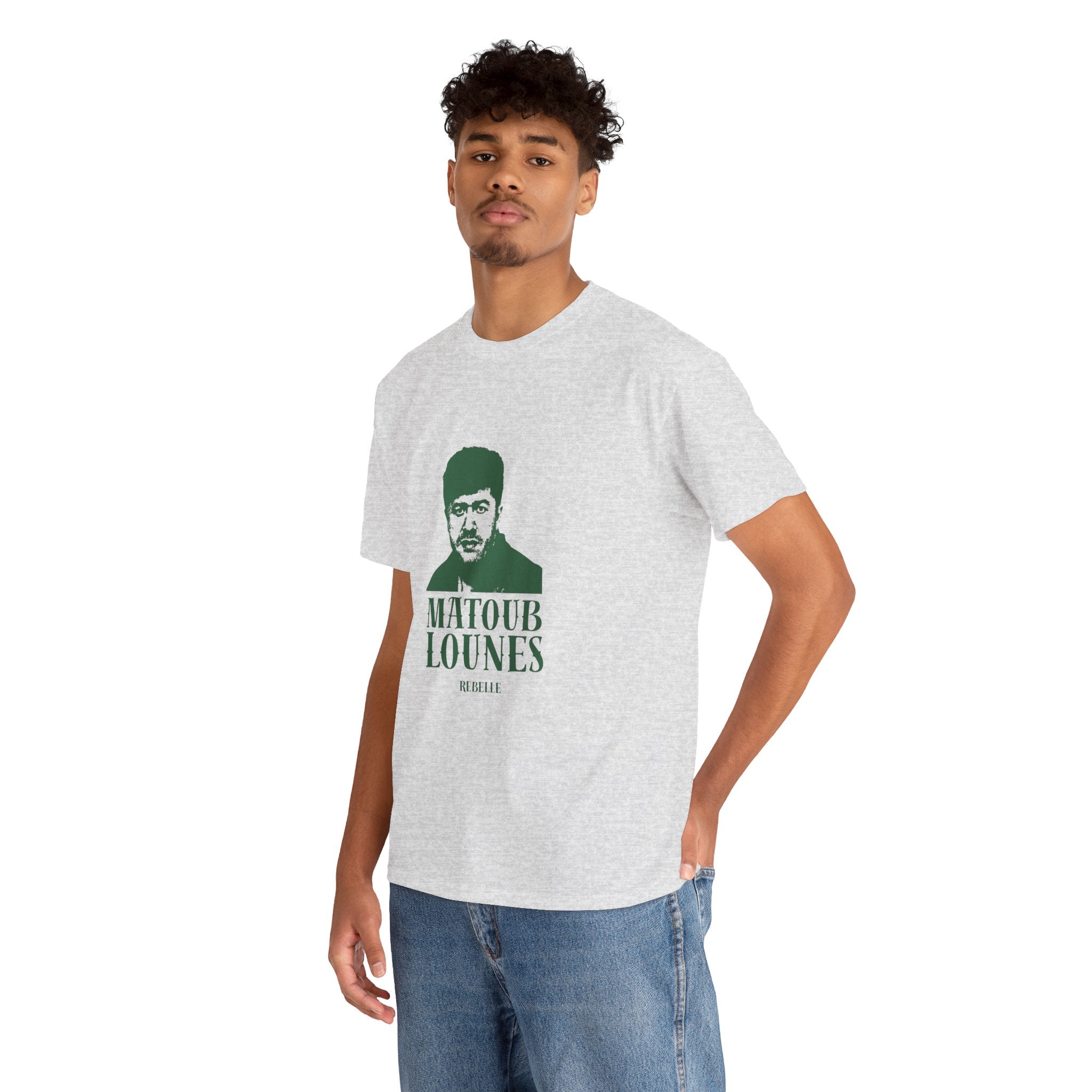 T-shirt Matoub Lounes “Rebelle” – Icône Berbère style Vintage