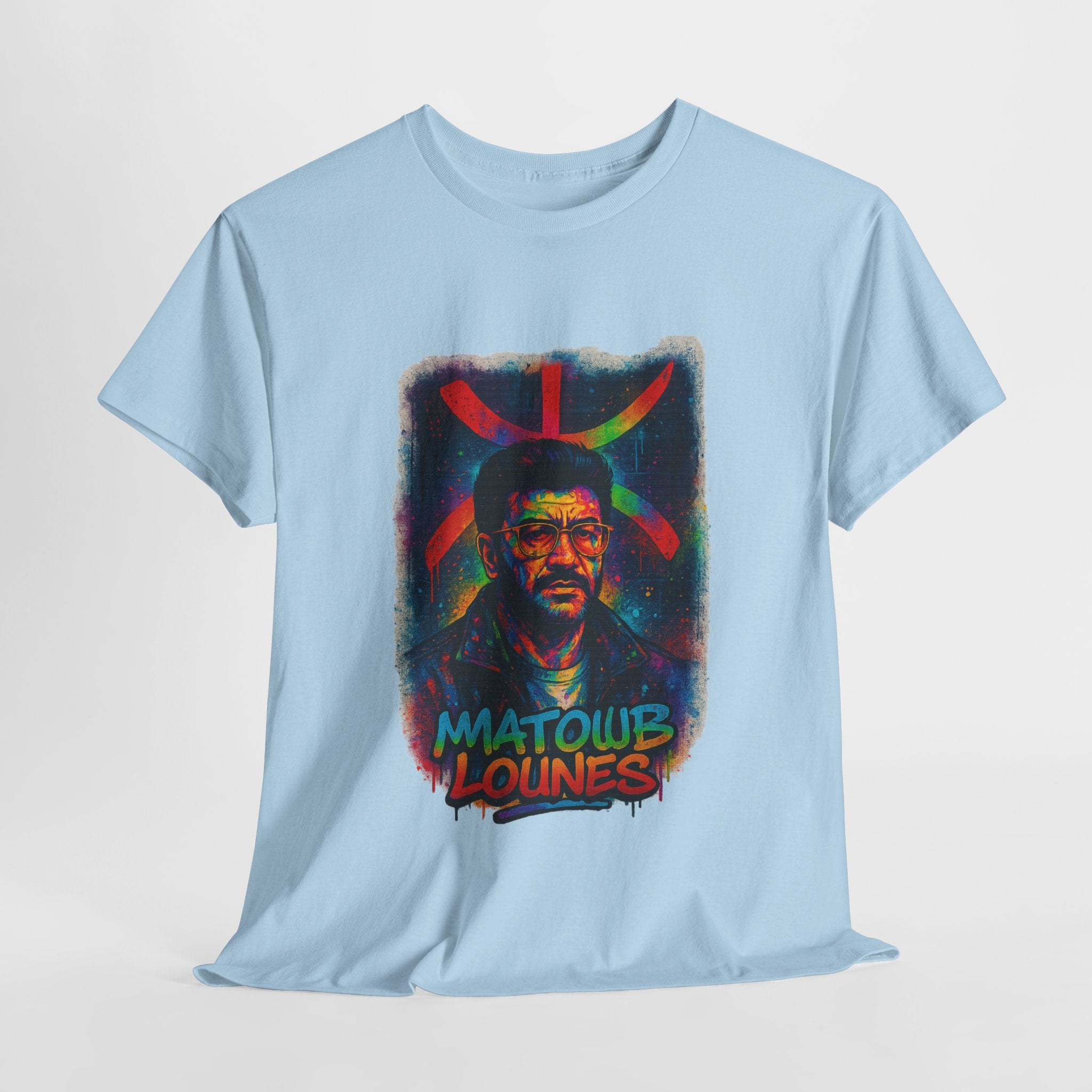 T-shirt Matoub Lounès – Portrait avec Symbole Amazigh