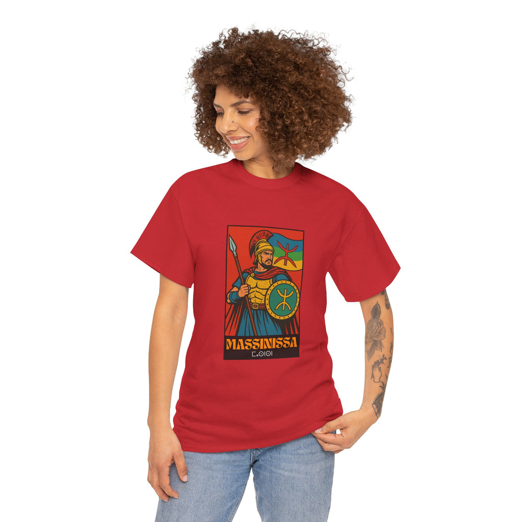T-shirt Massinissa Guerrier Kabyle – Lance et Bouclier