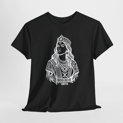 T-shirt Dihya – La Reine Guerrière Amazighe | Icône de la Résistance Kabyle