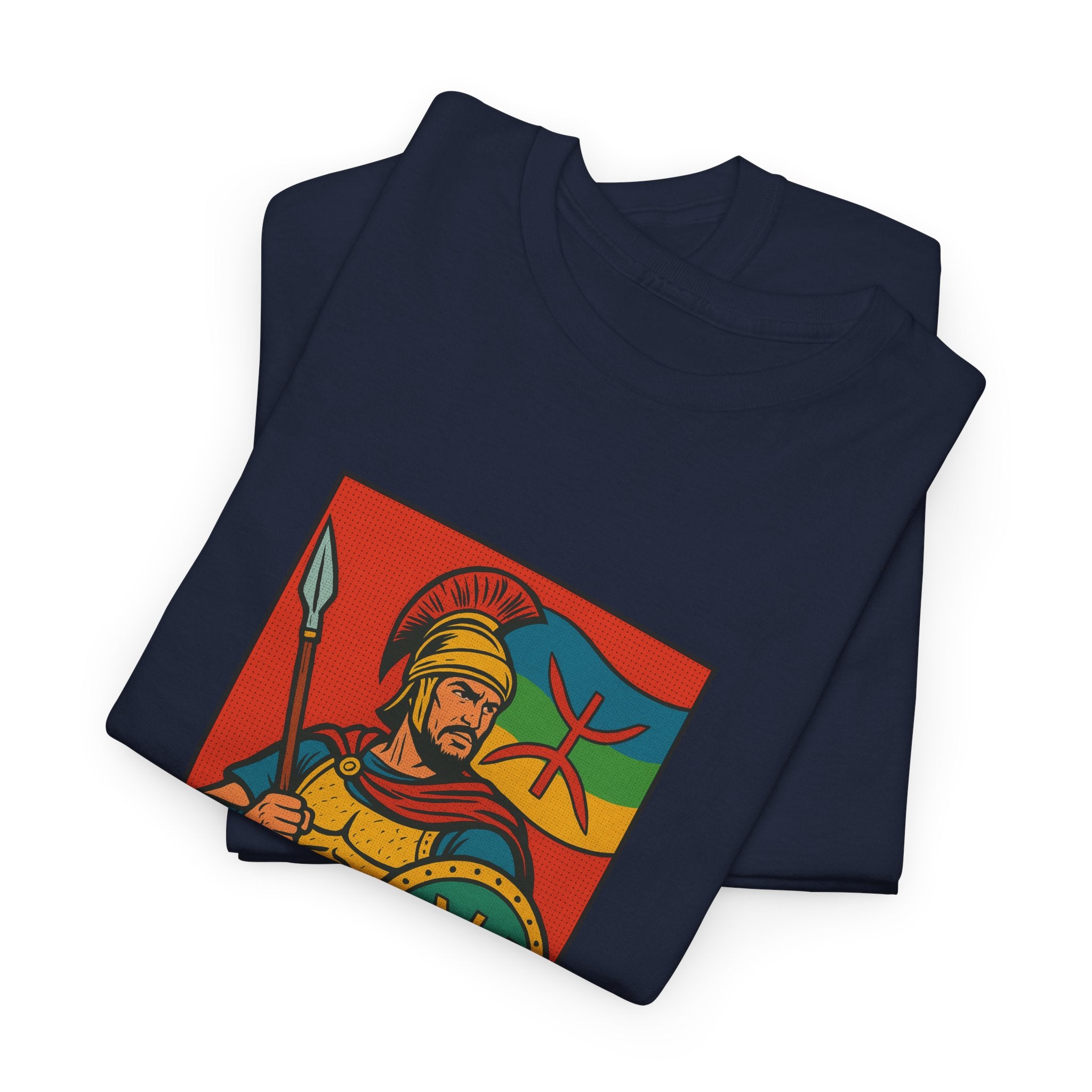 T-shirt Massinissa Guerrier Kabyle – Lance et Bouclier