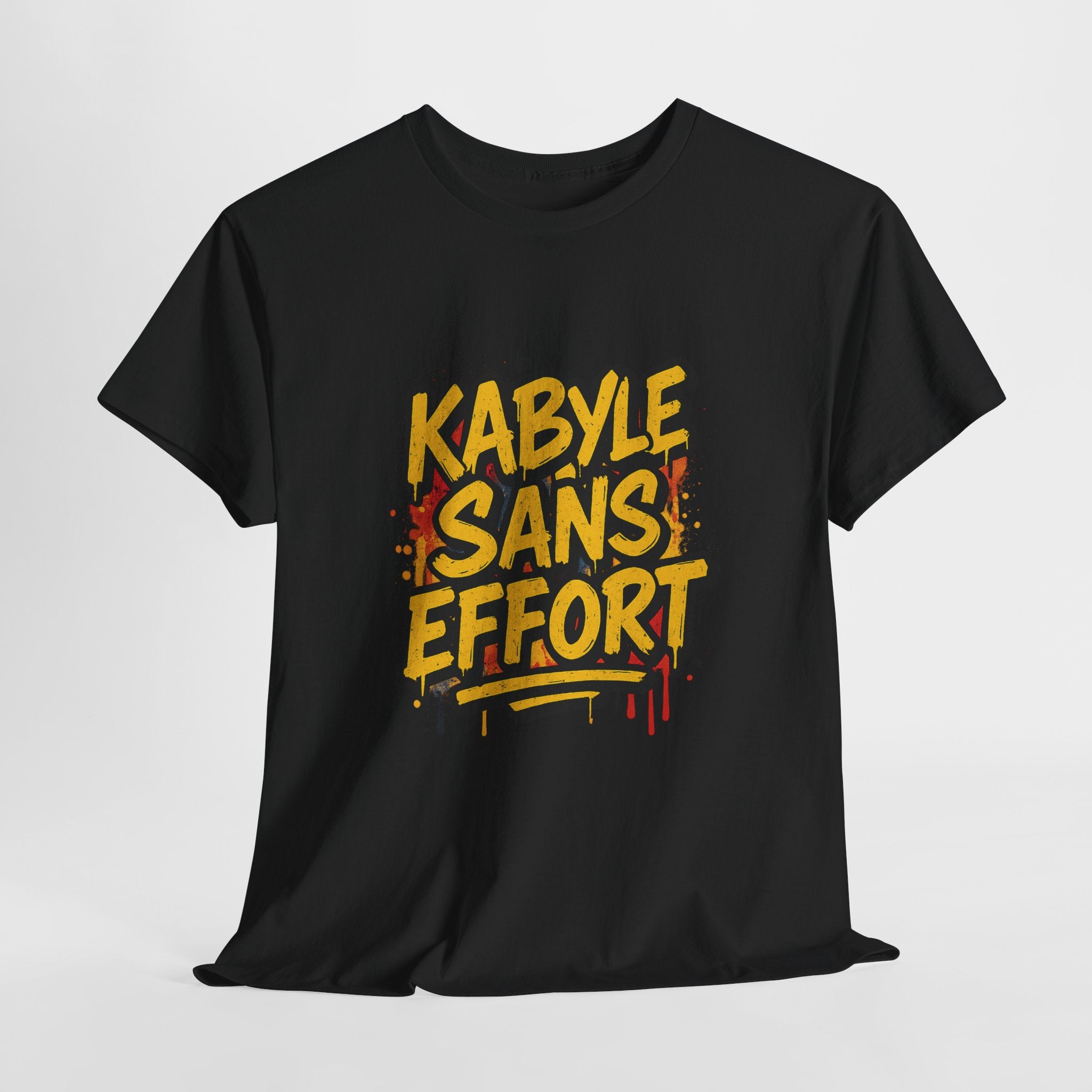 T-shirt Kabyle Sans Effort – Slogan Graffiti Street Art Amazigh
