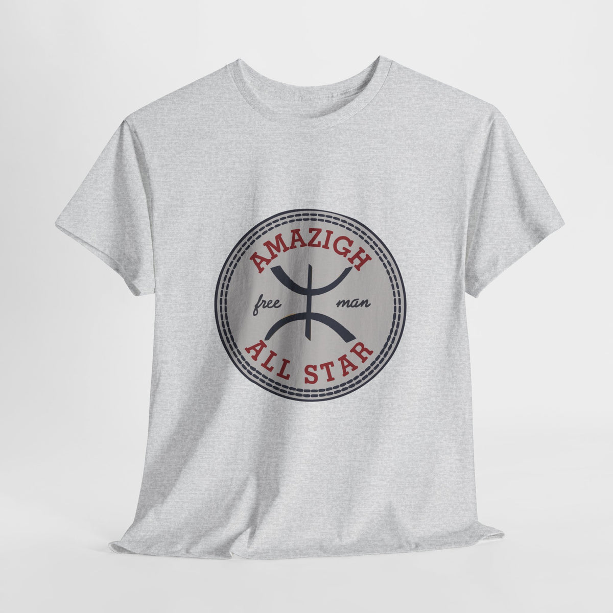 Amazigh All Star Unisex Heavy Cotton Tee, Casual Wear, Unique Graphic T-Shirt, Gift for Friends, Everyday Style, Festival Apparel