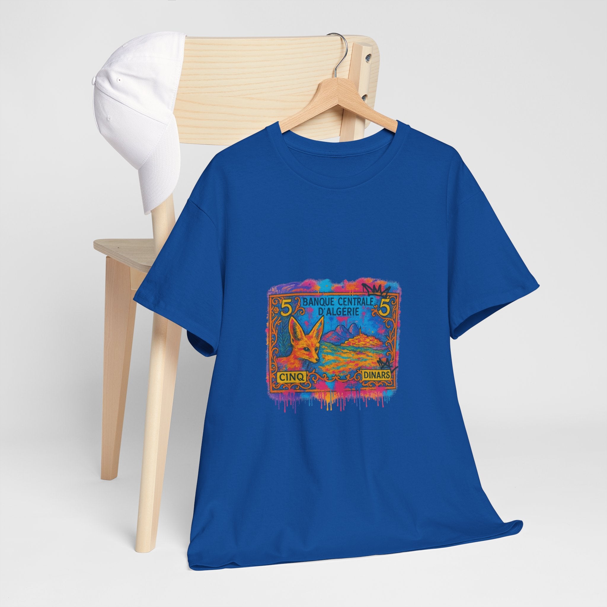 T-shirt Billet 5 Dinars Algérien – Illustration de M’hamed Issiakhem | Art & Culture Algérienne