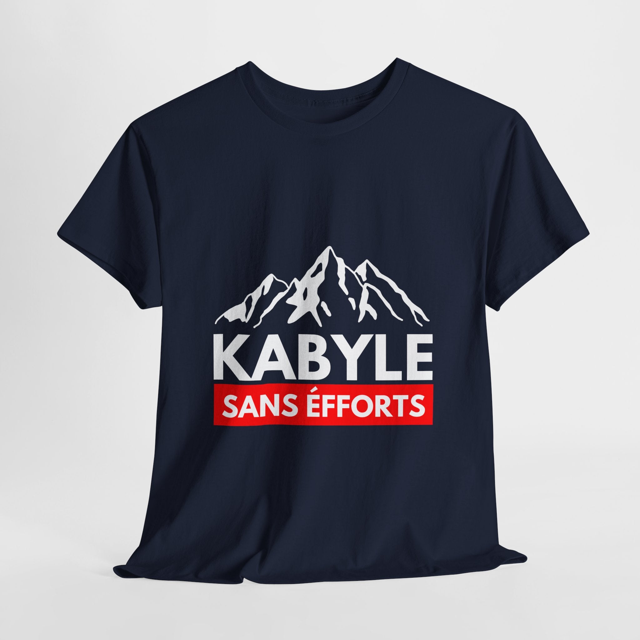 T-shirt «KABYLE SANS EFFORTS » – Fierté Amazighe, Style Décontracté