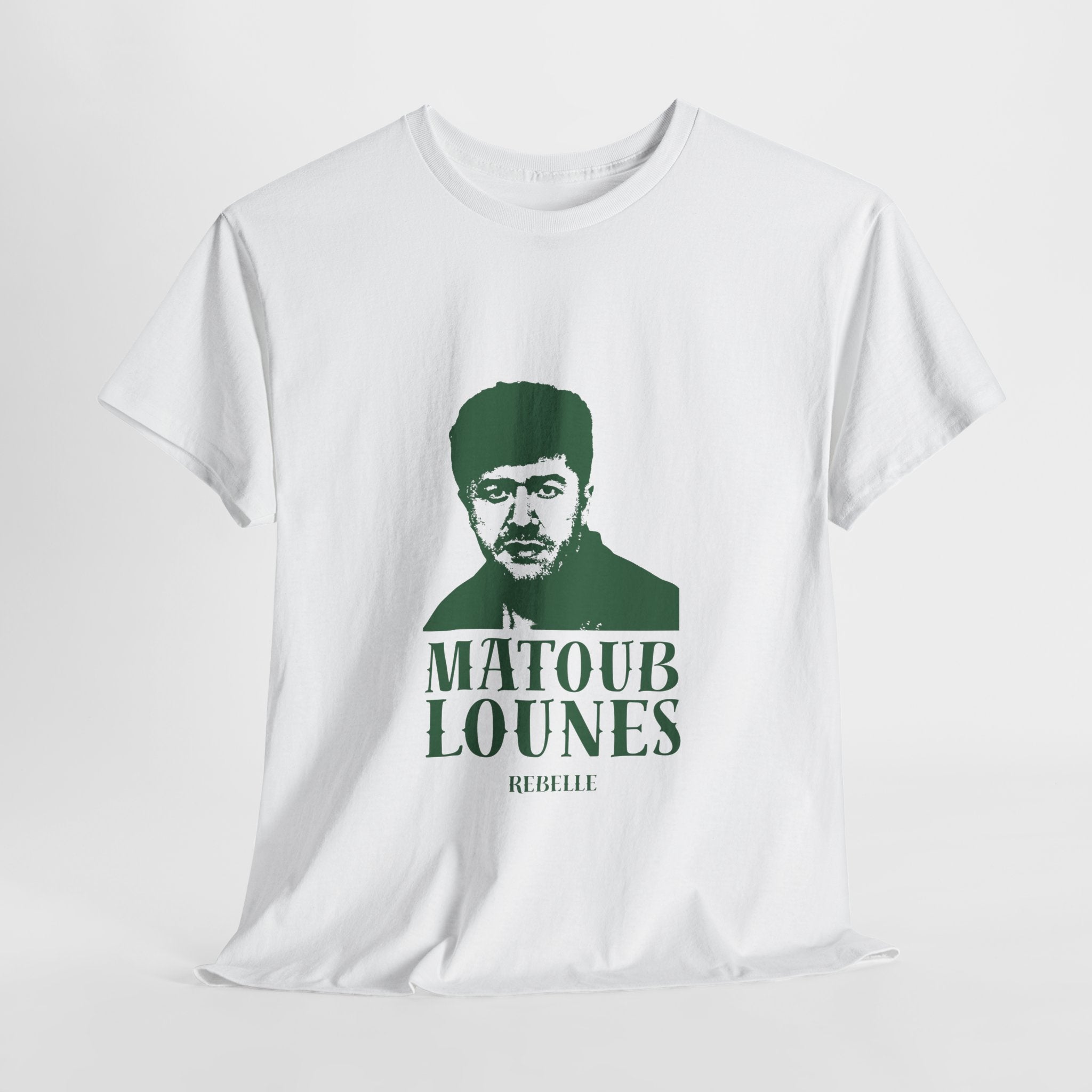 T-shirt Matoub Lounes “Rebelle” – Icône Berbère style Vintage
