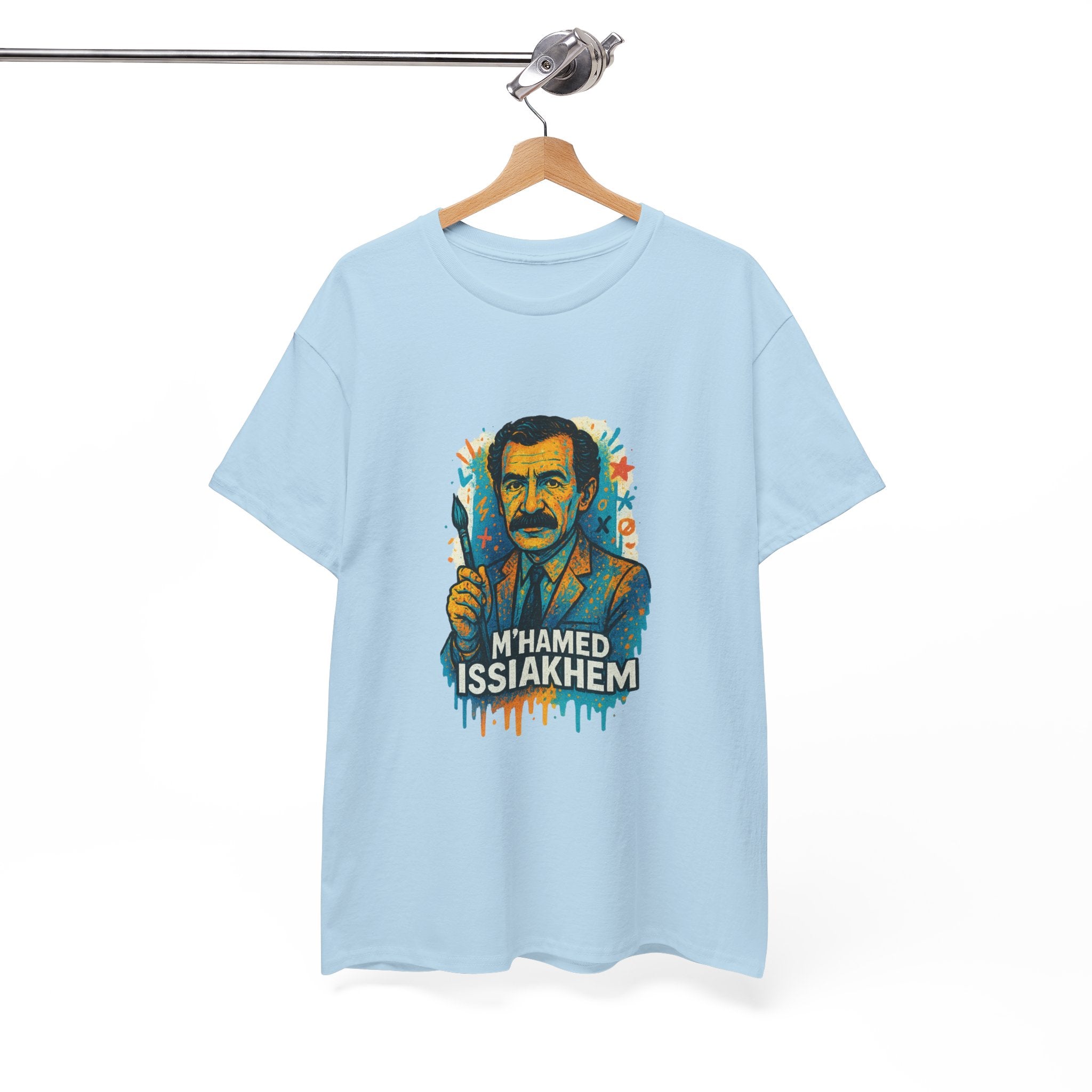 T-shirt Portrait M’hamed Issiakhem Graffiti – Art & Streetwear Algérien