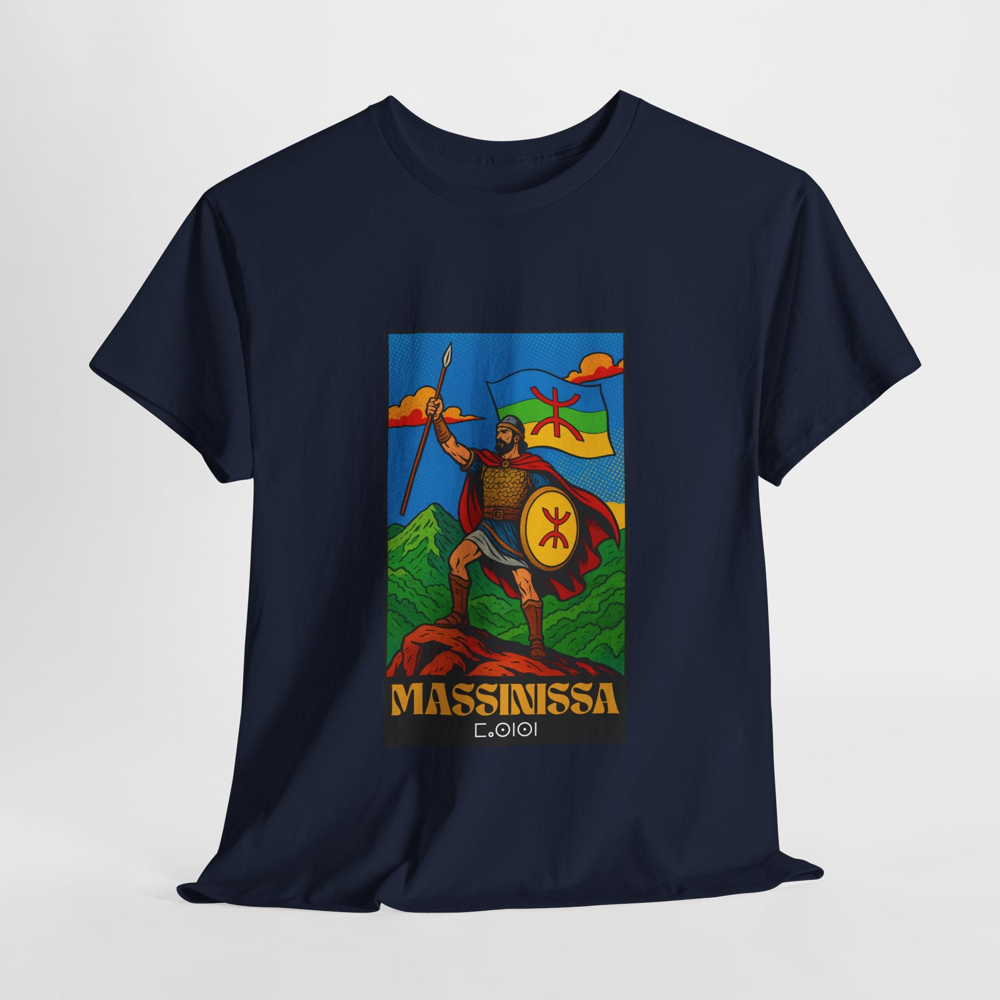 T-shirt Massinissa dans les Montagnes Kabyles – Histoire et Fierté
