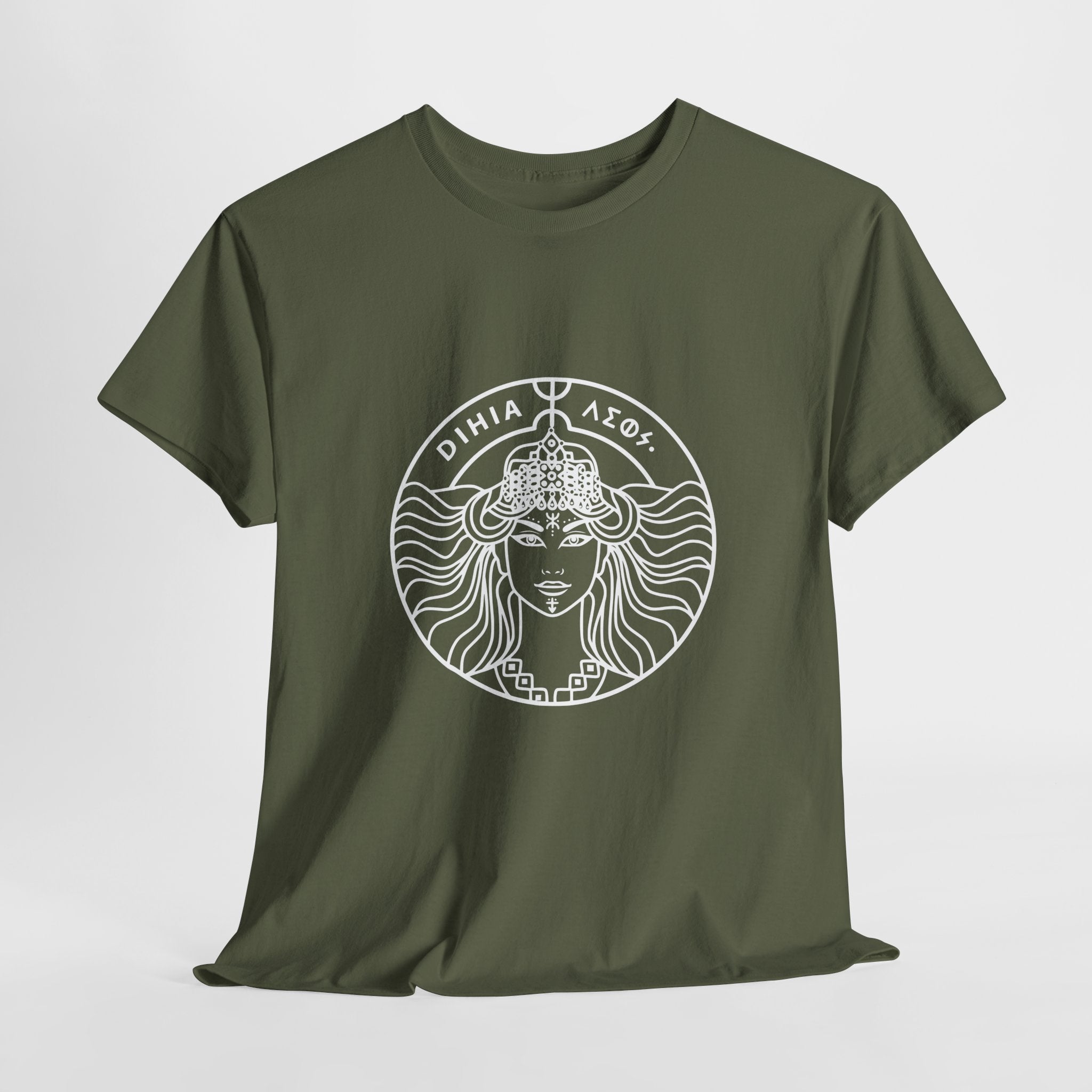 T-shirt Dihya Guerrière Berbère – Style Minimaliste Berbère