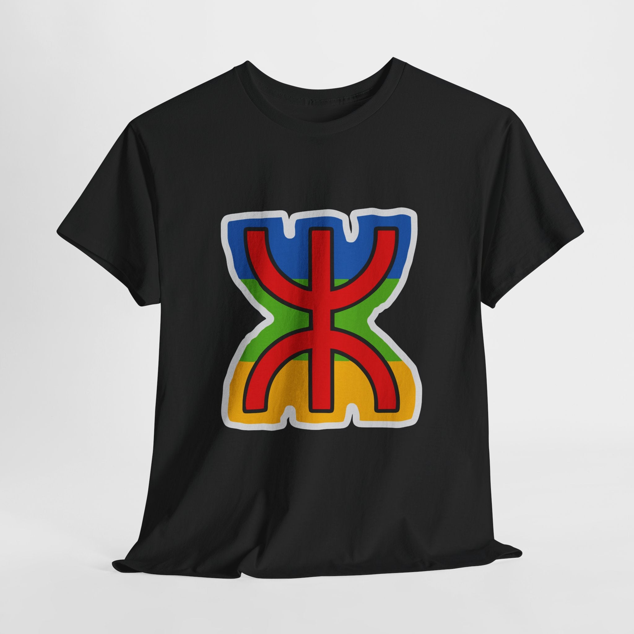 T-shirt Amazigh ⵣ aux couleurs du drapeau berbère – Streetwear Kabyle Unisexe