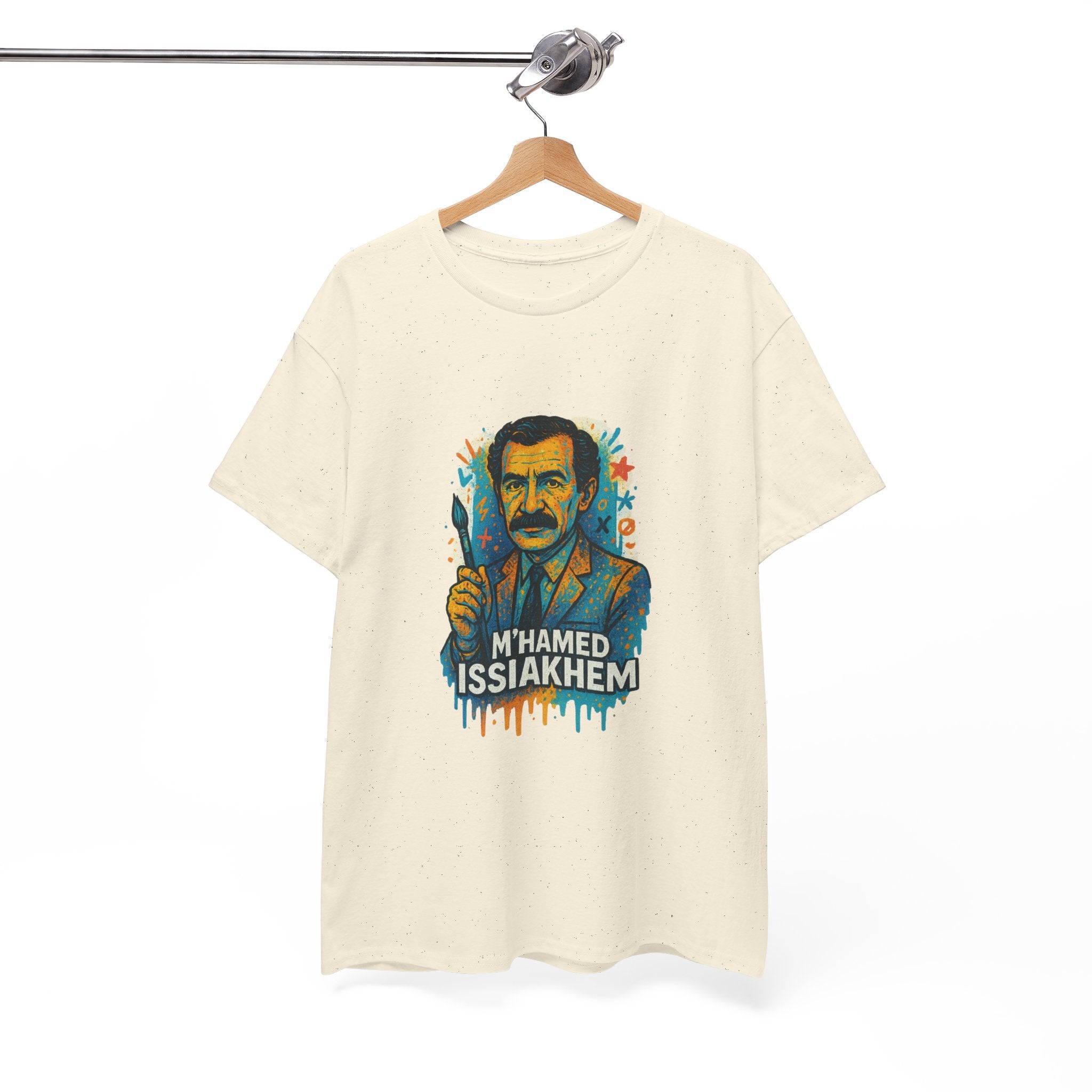 T-shirt Portrait M’hamed Issiakhem Graffiti – Art & Streetwear Algérien