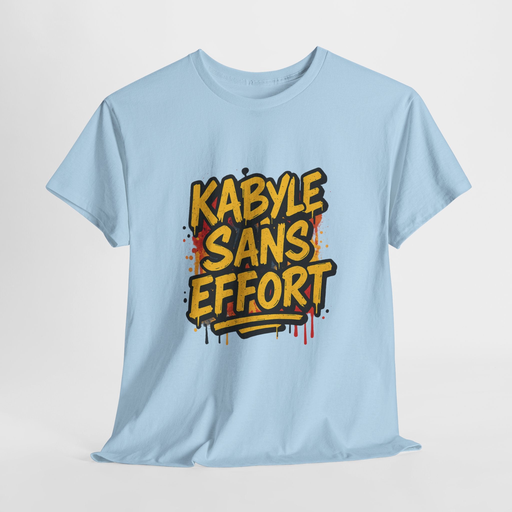 T-shirt Kabyle Sans Effort – Slogan Graffiti Street Art Amazigh
