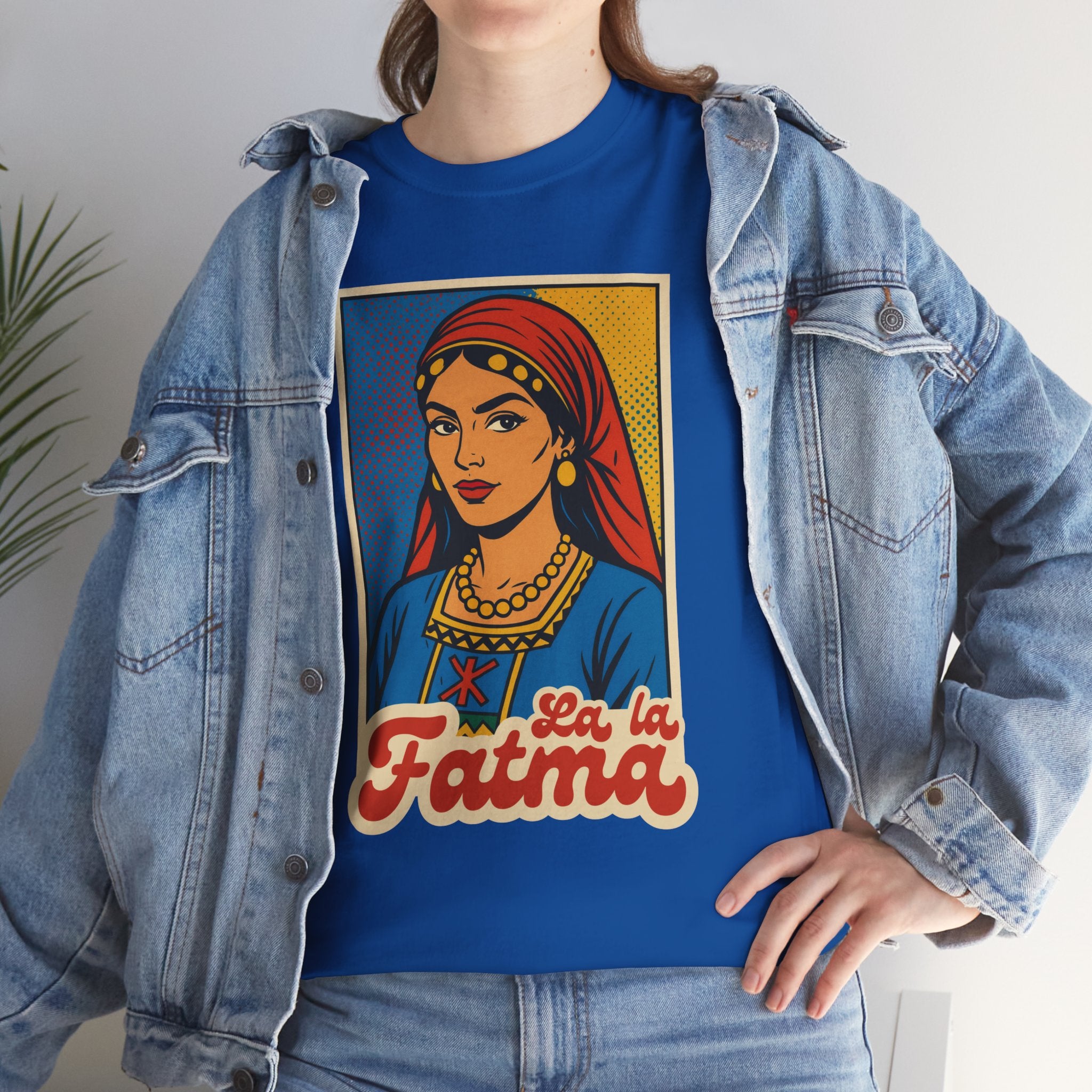 T-shirt Lalla Fatma N’Soumer – Héroïne Kabyle | Style Pop Art