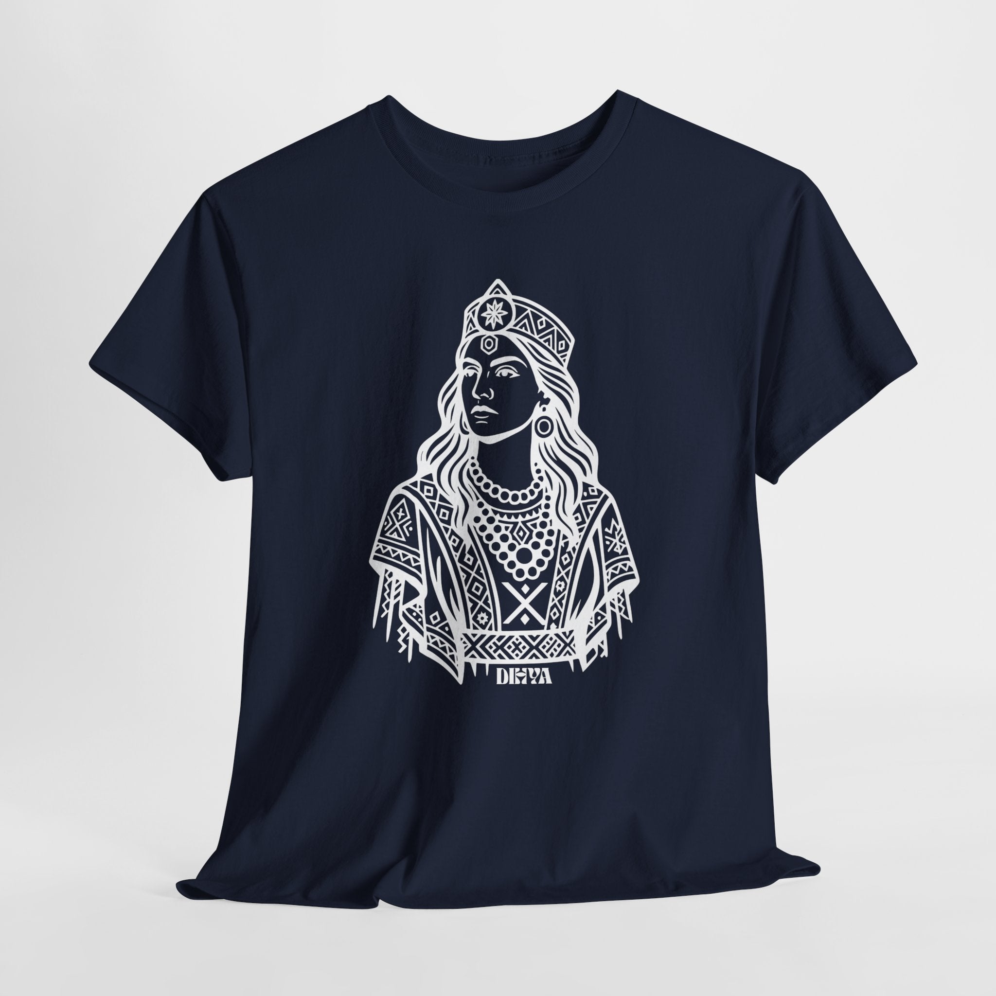 T-shirt Dihya – La Reine Guerrière Amazighe | Icône de la Résistance Kabyle