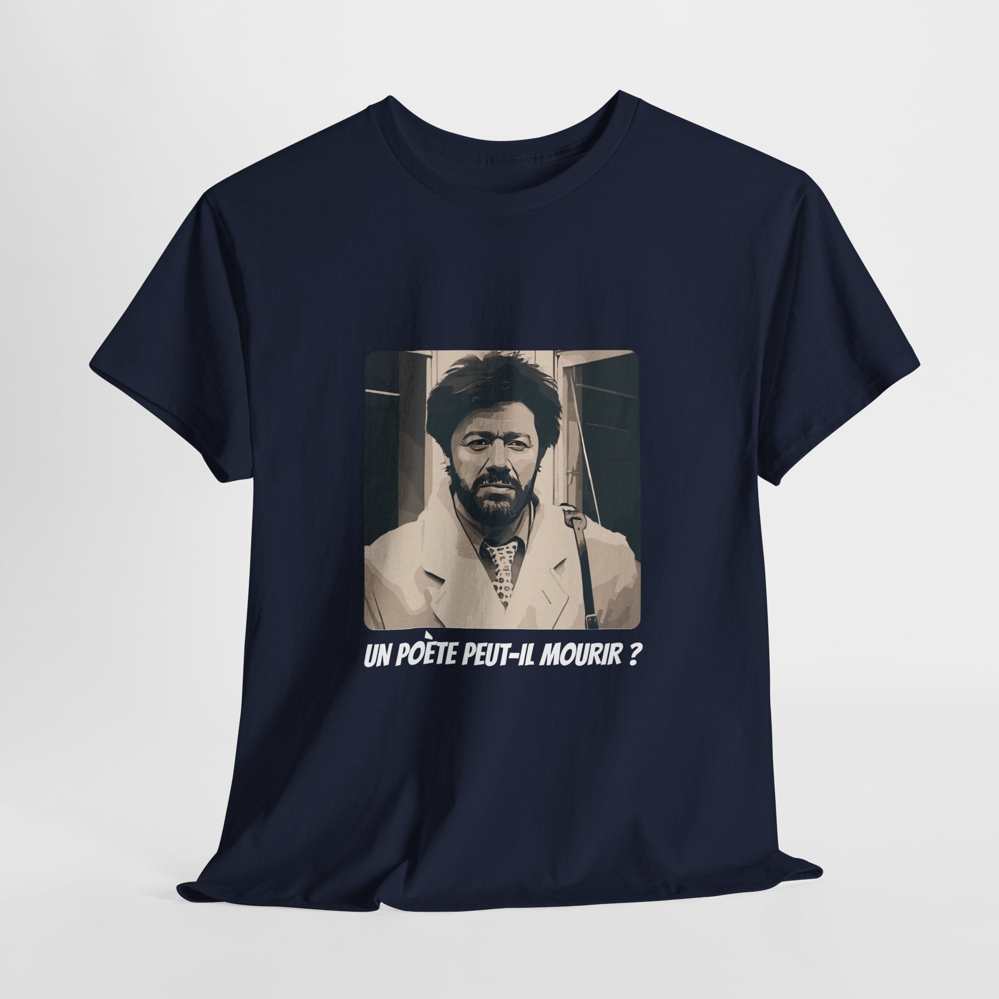T-shirt Matoub Lounes – Citation “Un poète peut-il mourir ?” – Icône Berbère