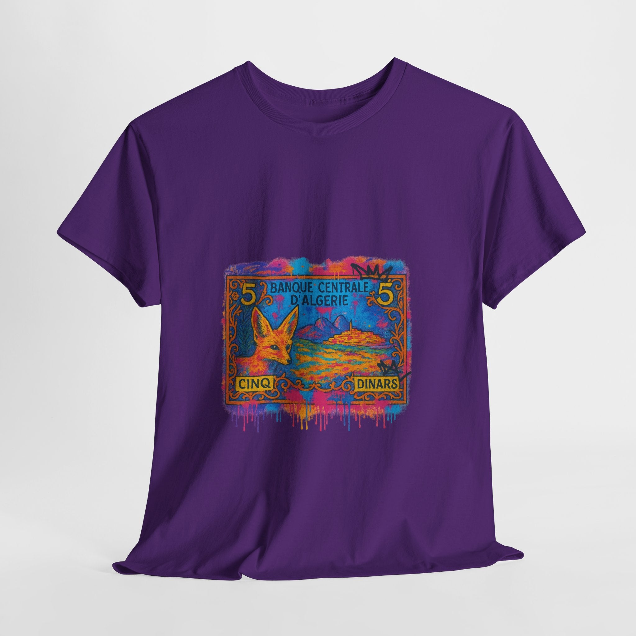T-shirt Billet 5 Dinars Algérien – Illustration de M’hamed Issiakhem | Art & Culture Algérienne