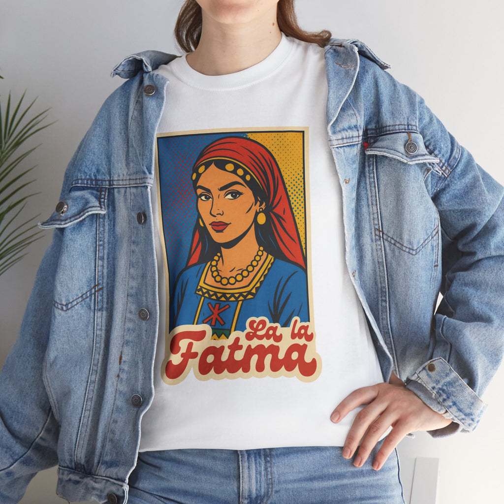 T-shirt Lalla Fatma N’Soumer – Héroïne Kabyle | Style Pop Art