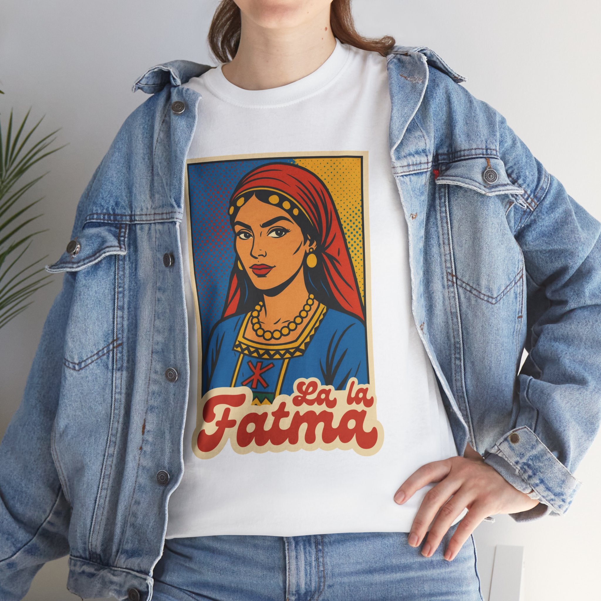 T-shirt Lalla Fatma N’Soumer – Héroïne Kabyle | Style Pop Art