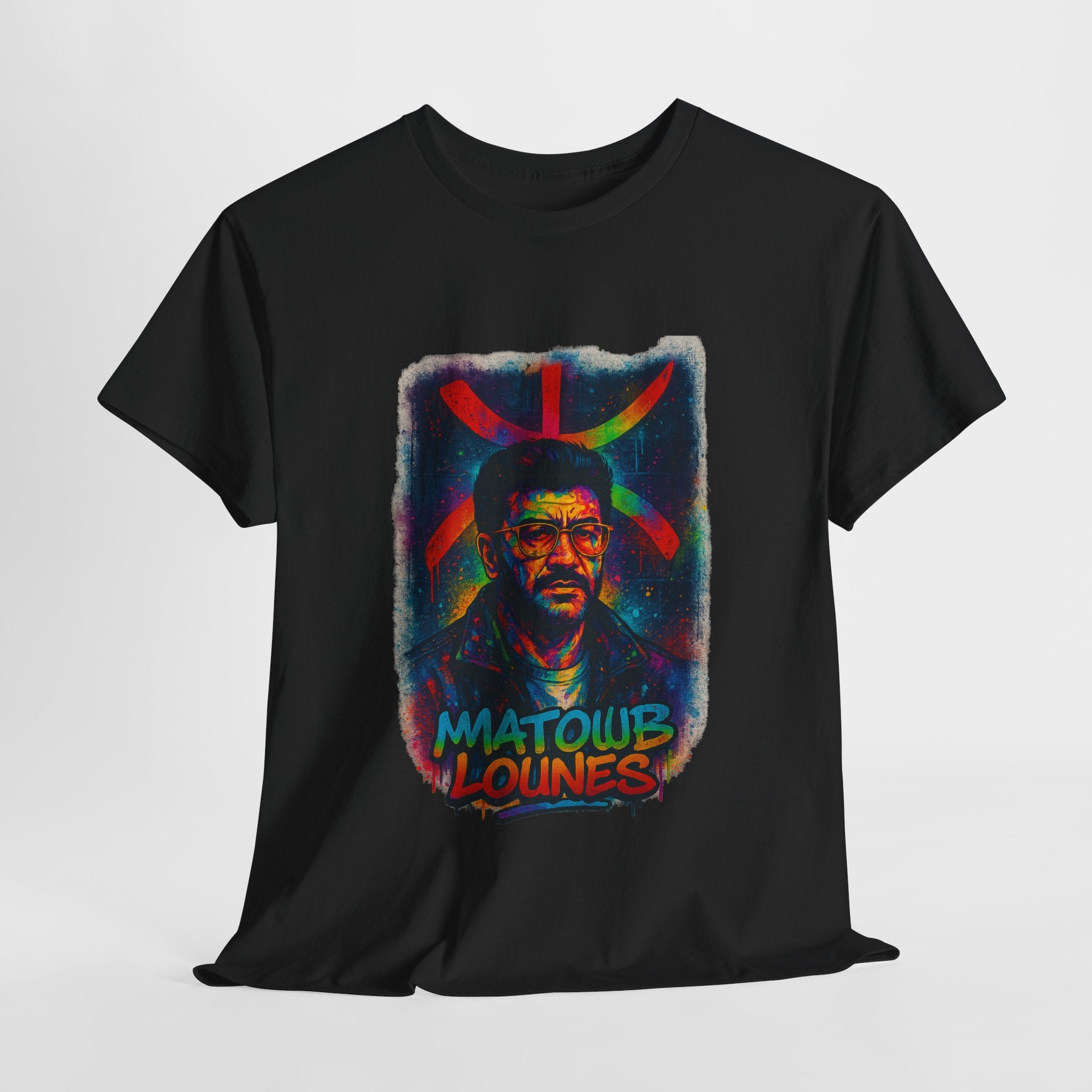 T-shirt Matoub Lounès – Portrait avec Symbole Amazigh