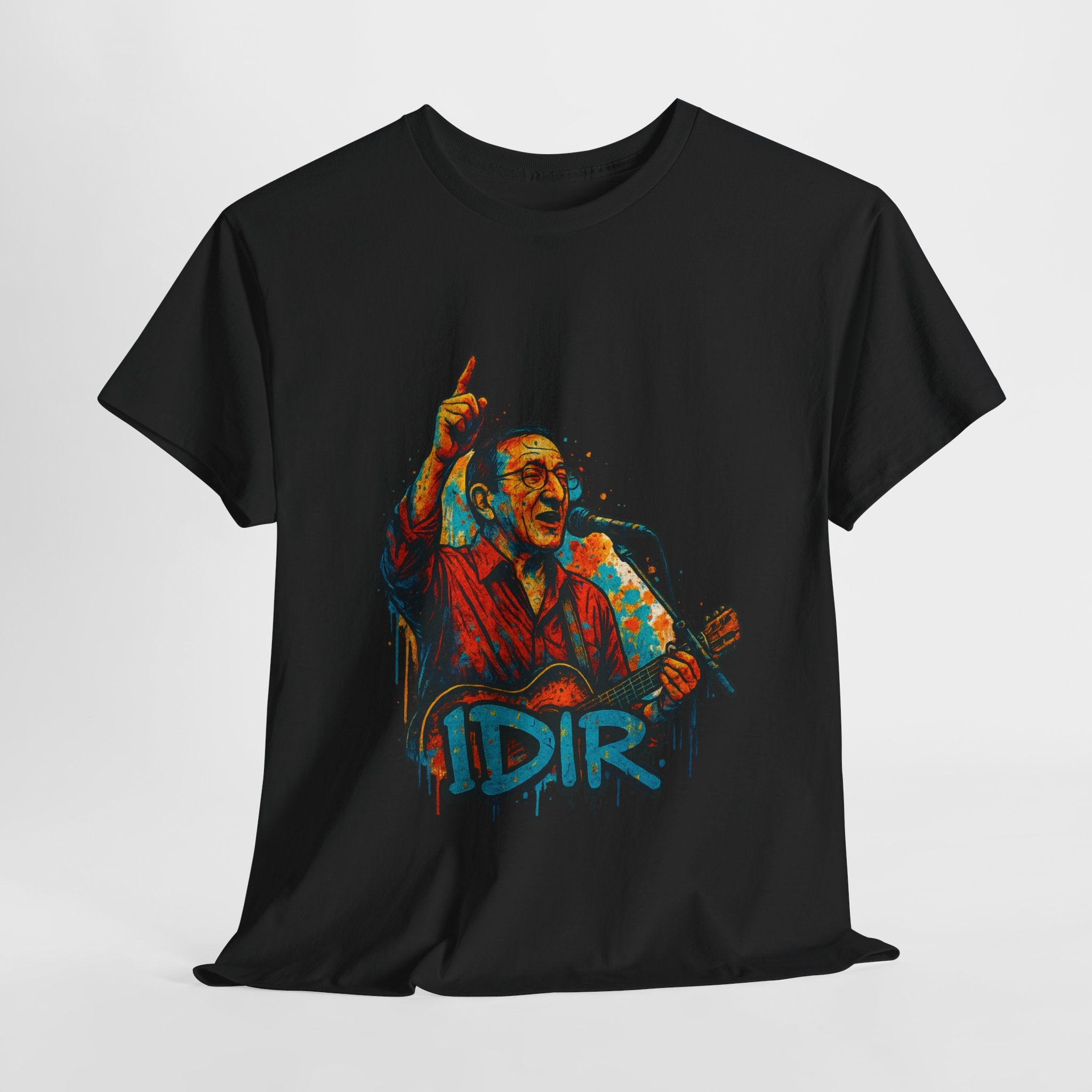 T-shirt Graffiti Idir – Icône de la Musique Kabyle en Concert