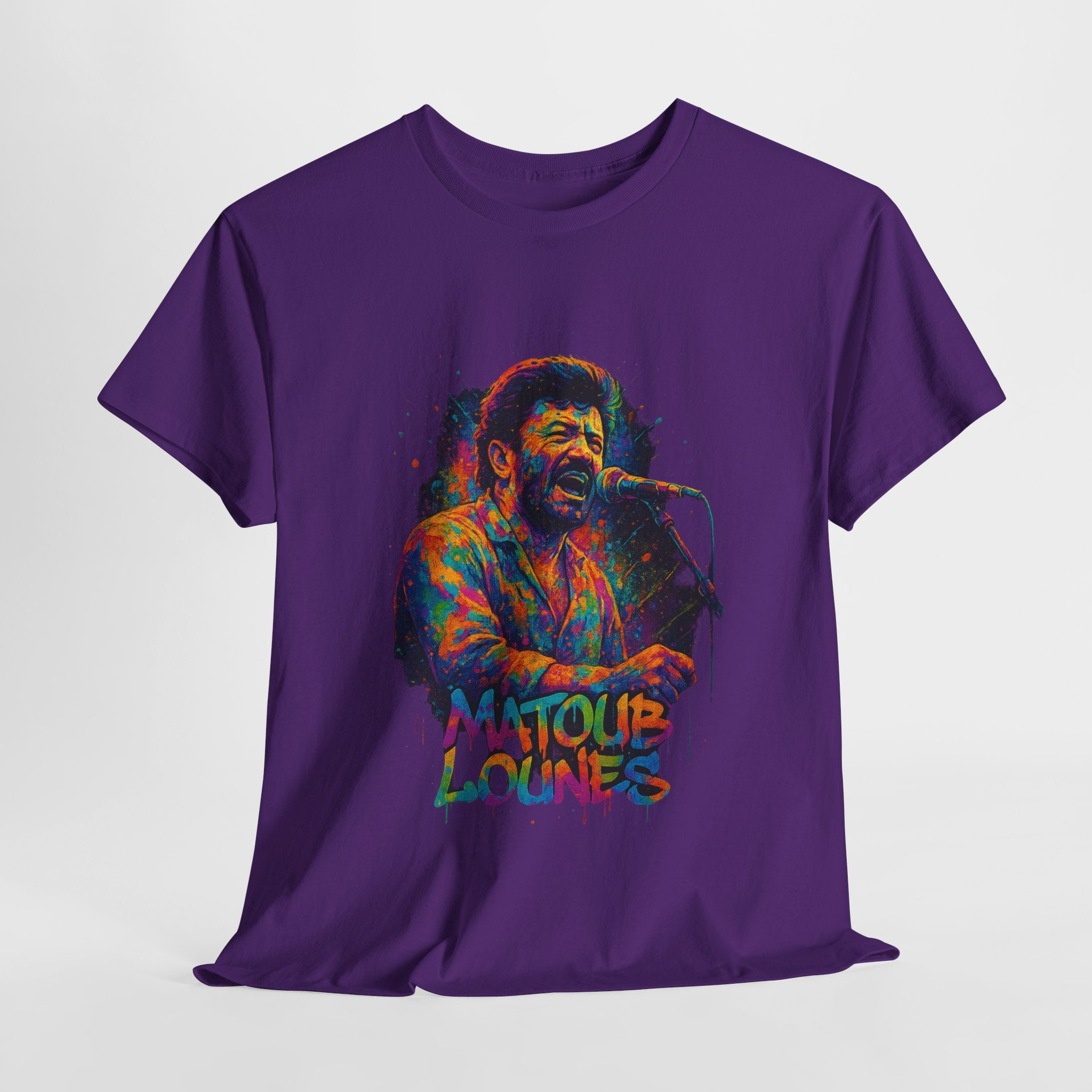 T-shirt Matoub Lounès en Concert – Portrait Graffiti Street Art